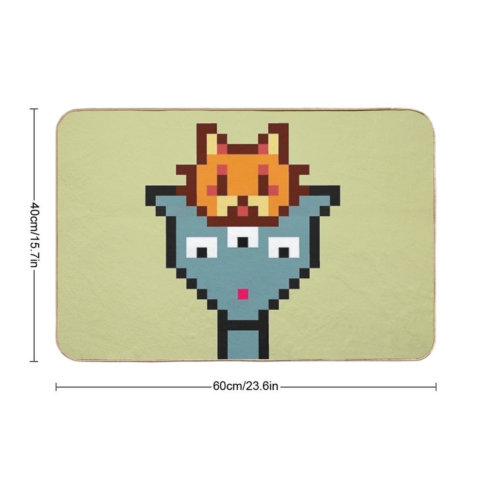 8bit Alien 00026  Toxin-Free Bath Mat