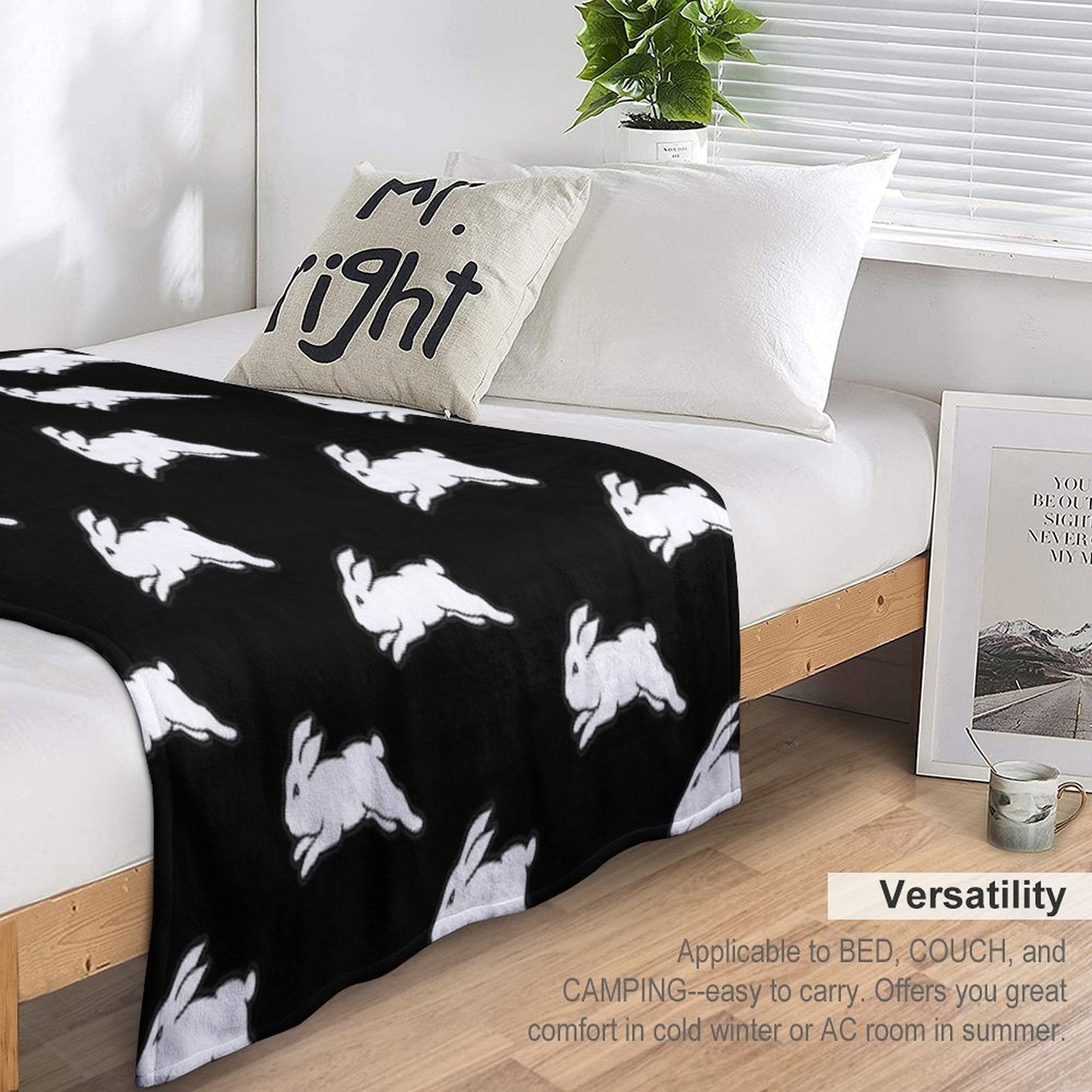 Reggie-Rabbitohs Durable Throw Blanket