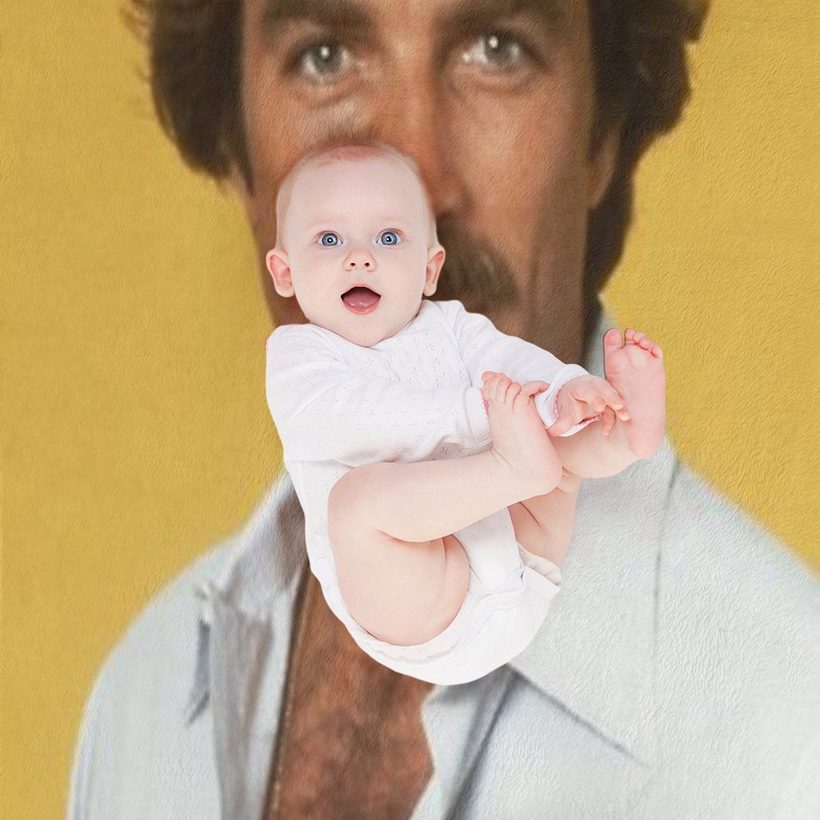 Tom Selleck Velvety-soft Throw Blanket