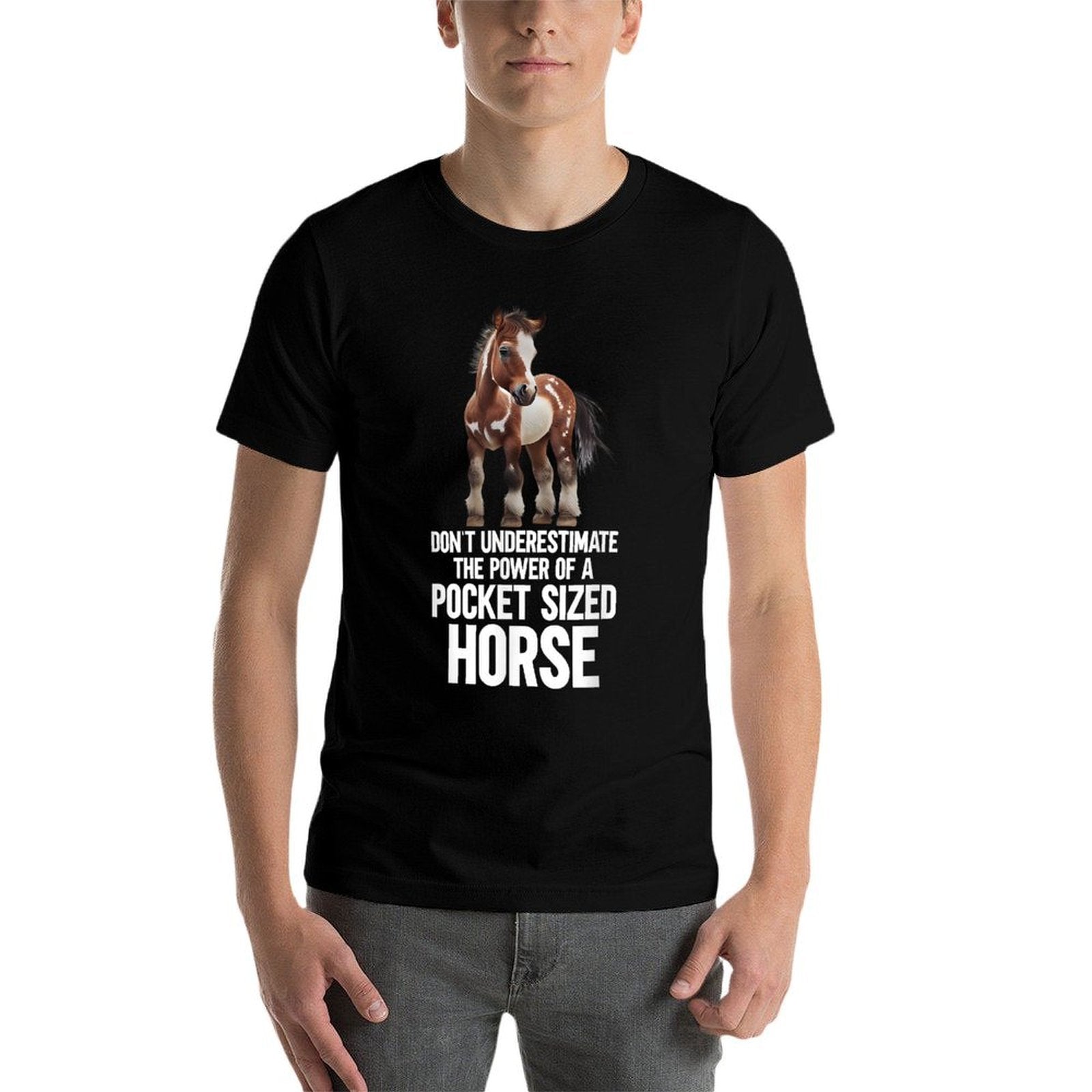Miniature Horse Mini Horse Pet Tiny Horse Lover Pony  Wrinkle-resistant T-Shirt