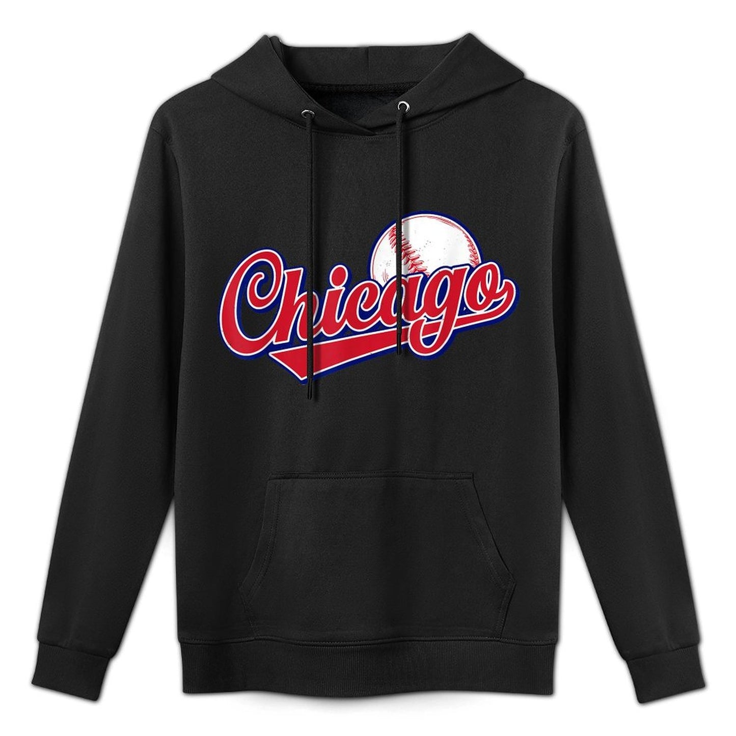 Vintage Chicago Funny Baseball Lover Graphic Men Women Easy Care Hoodie