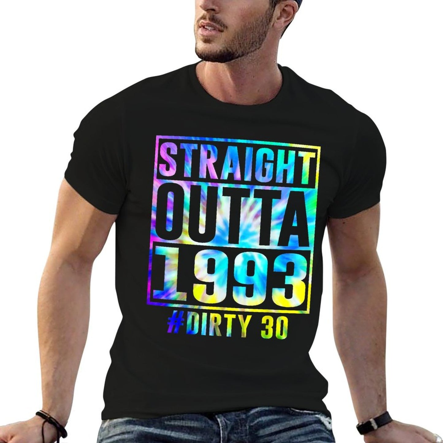 Straight Outta 1993 Dirty Thirty Funny 30th Birthday Gift Relaxed-fit T-Shirt