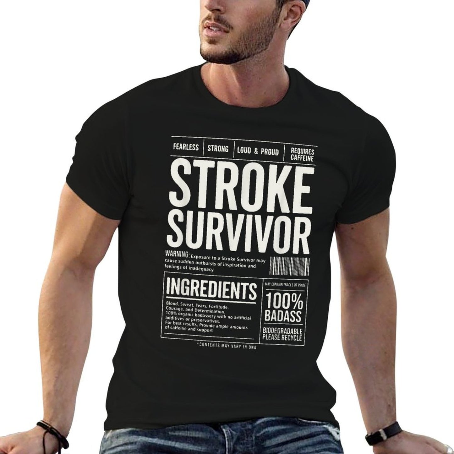 Stroke Survivor Product Description Contents Stroke Patients Slim-fit Cut T-Shirt
