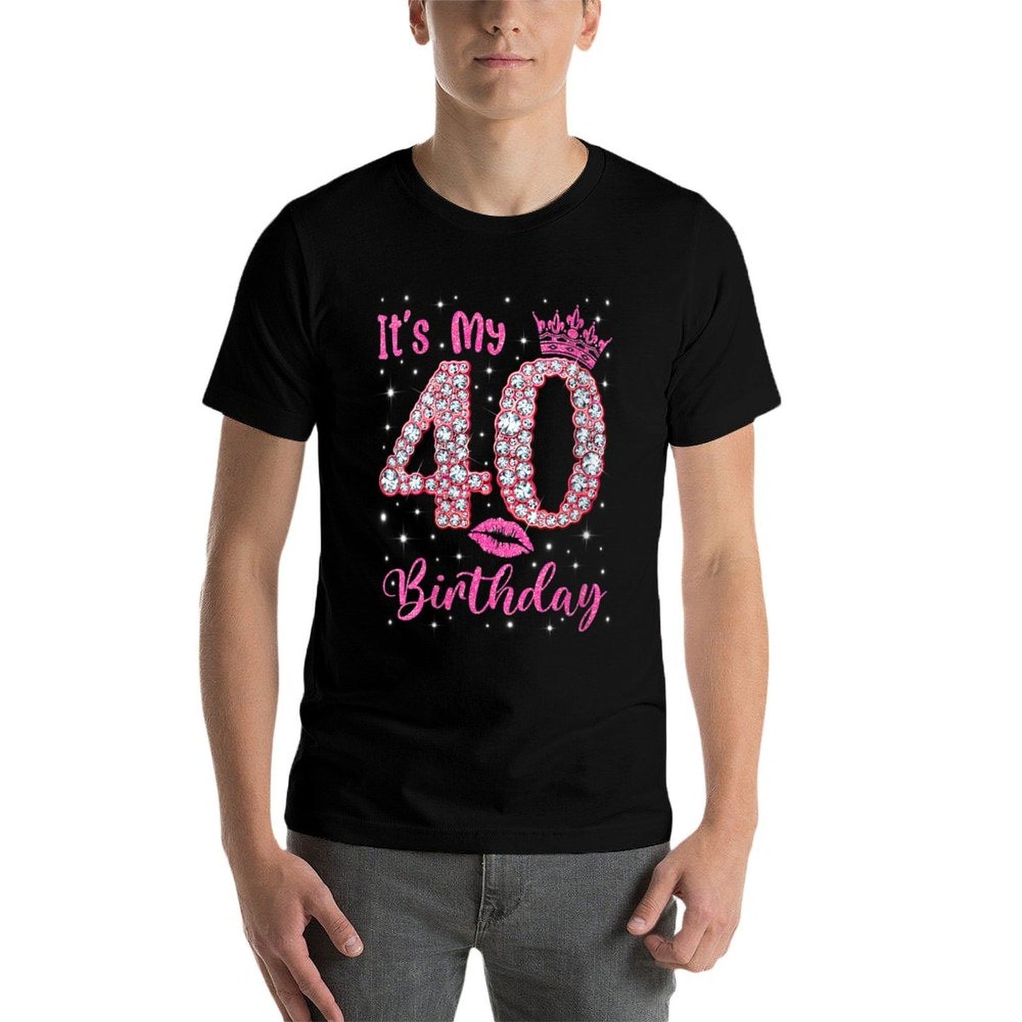 Womens 40 It's My Birthday 1982 40Th Birthday Gift For Womens Summer-ready Fabric T-Shirt