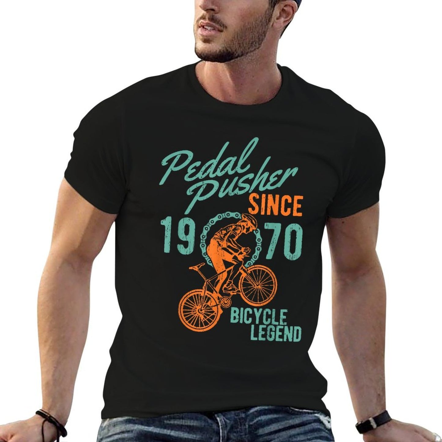 1970 50th Birthday Gift Mountain Bike Biking Bicycle Cyclist Classic T-Shirt