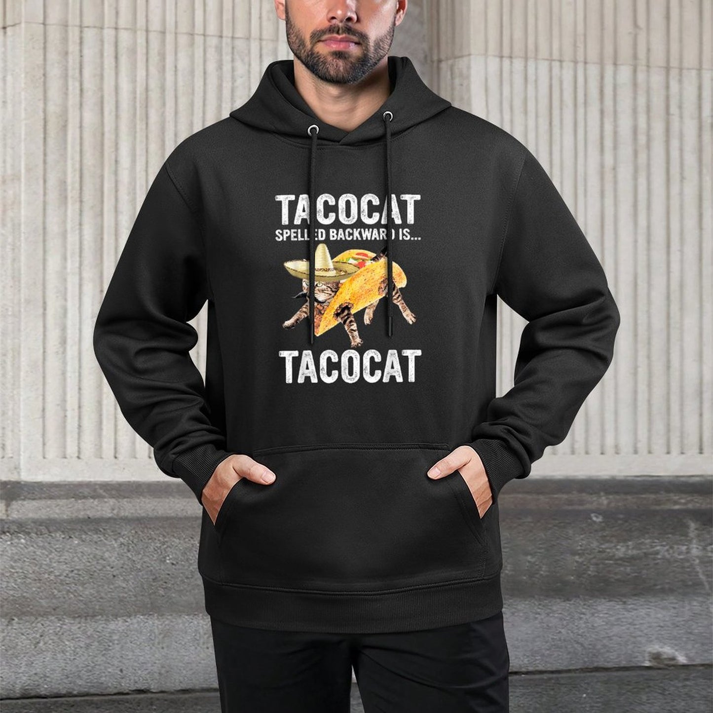 Tacocat Spelled Backward Is... Tacocat For Tacos&Cat Lovers Durable Construction Hoodie