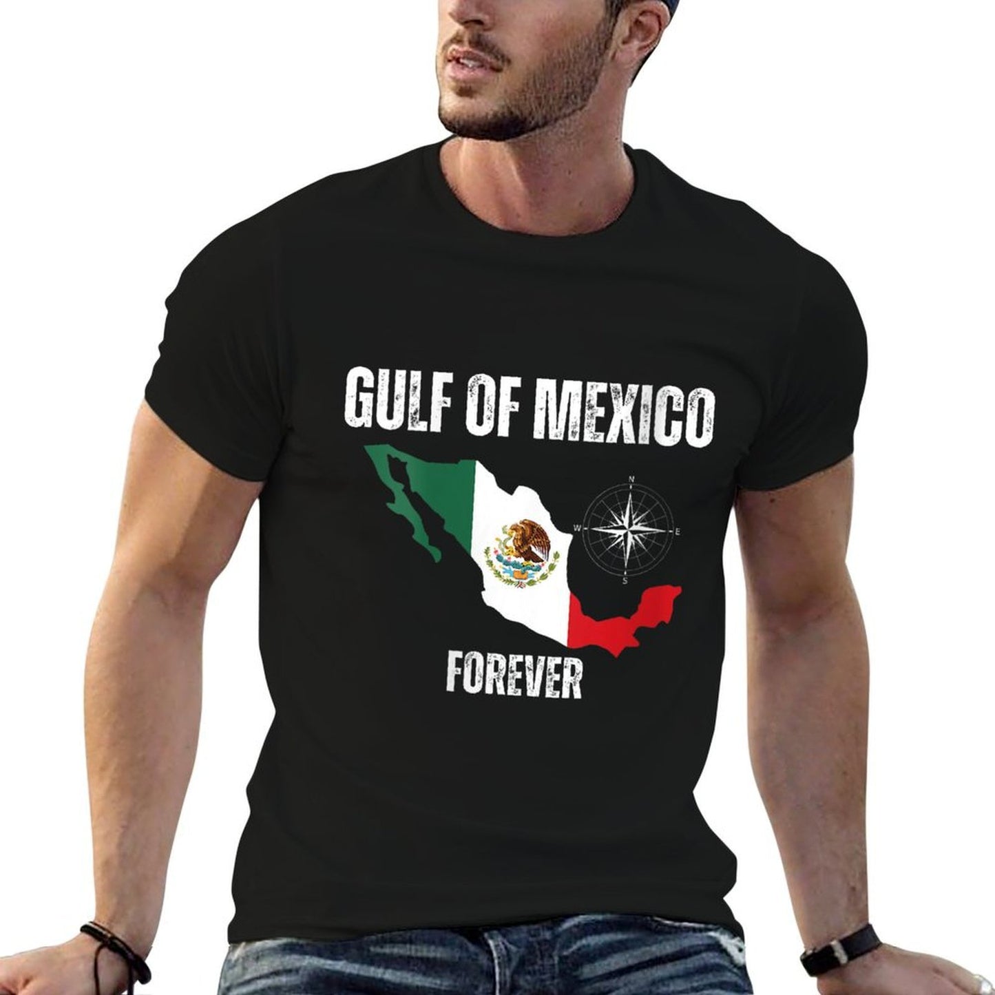 Womens Trump America Gulf of Mexico President Trump Gulf of USA High-quality Stitching T-Shirt