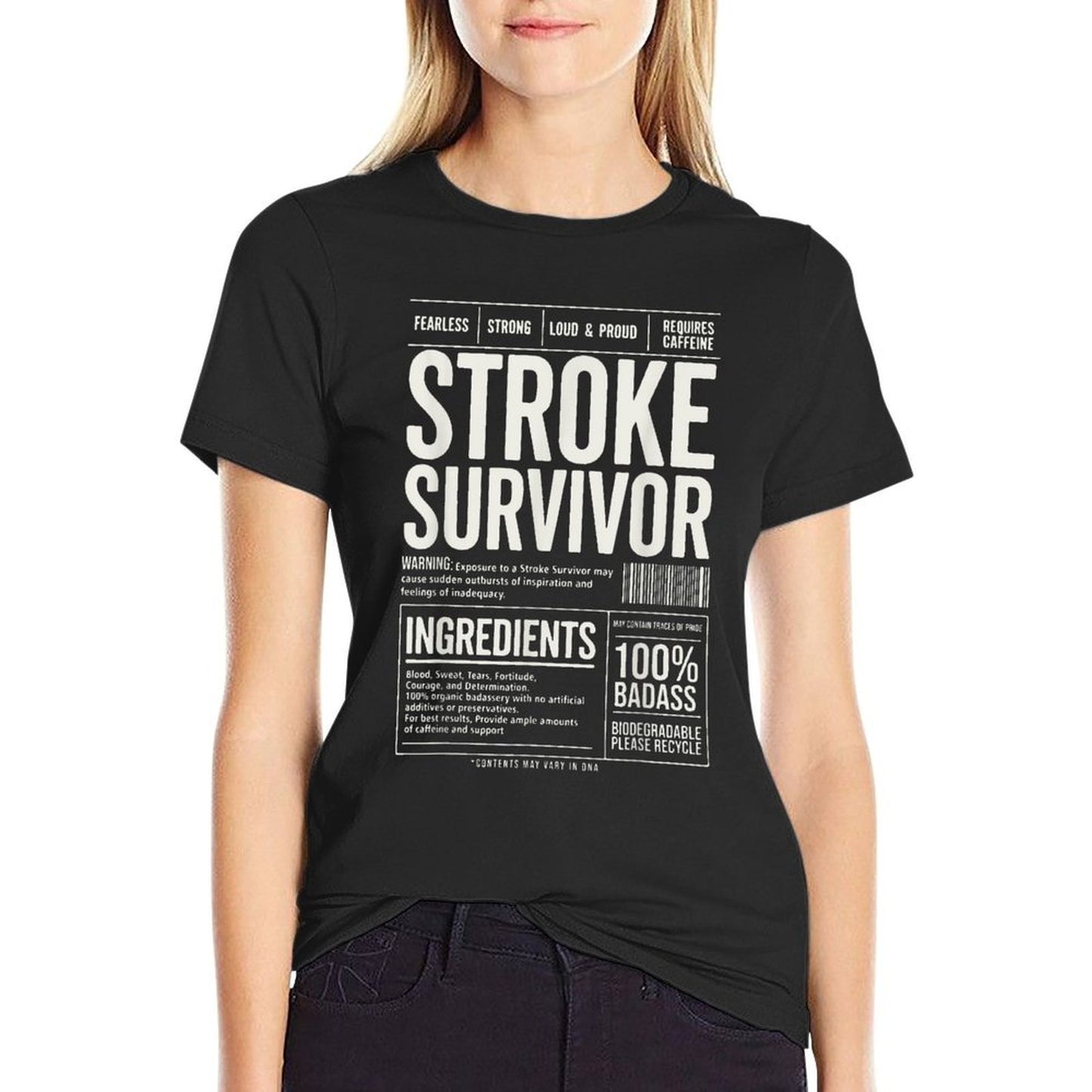 Stroke Survivor Product Description Contents Stroke Patients Slim-fit Cut T-Shirt