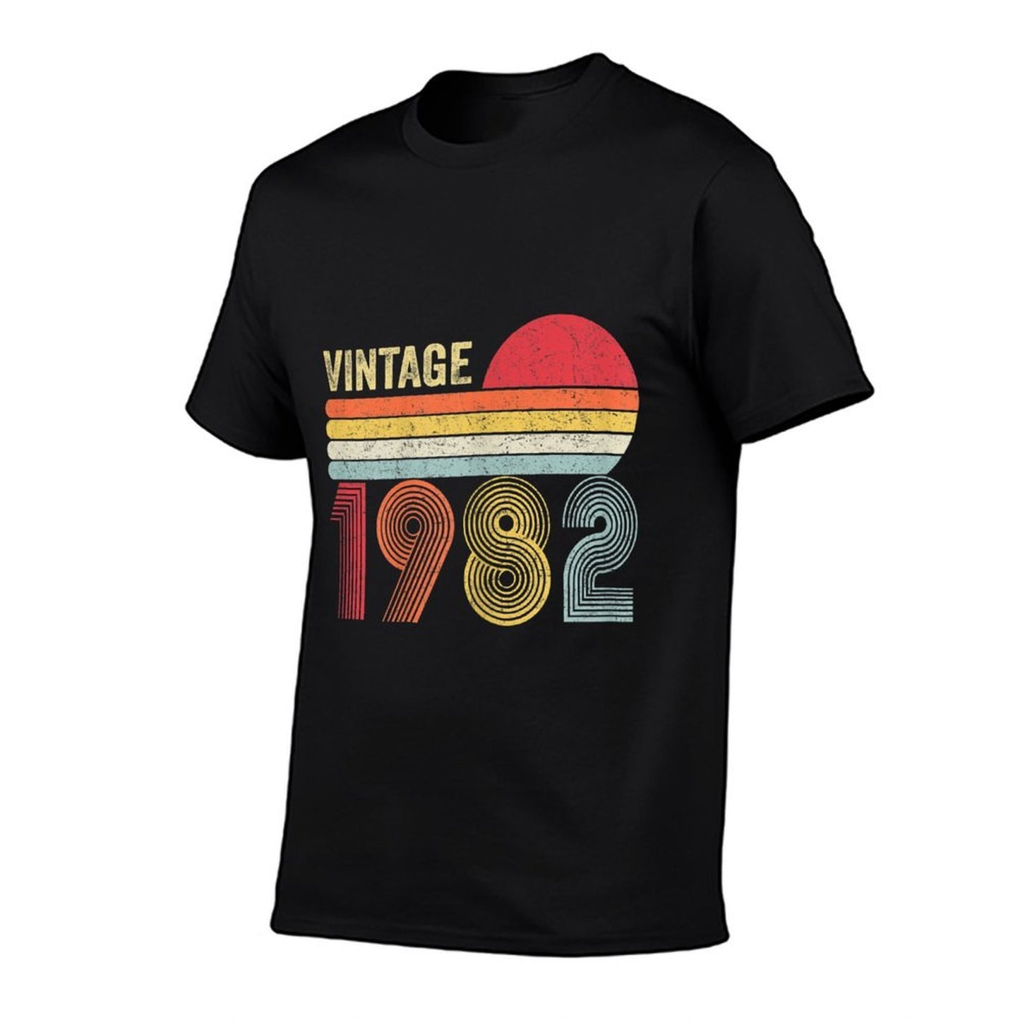Womens Vintage 1982 40th Birthday Gift Men Women 40 Years Old Oversized Silhouette T-Shirt