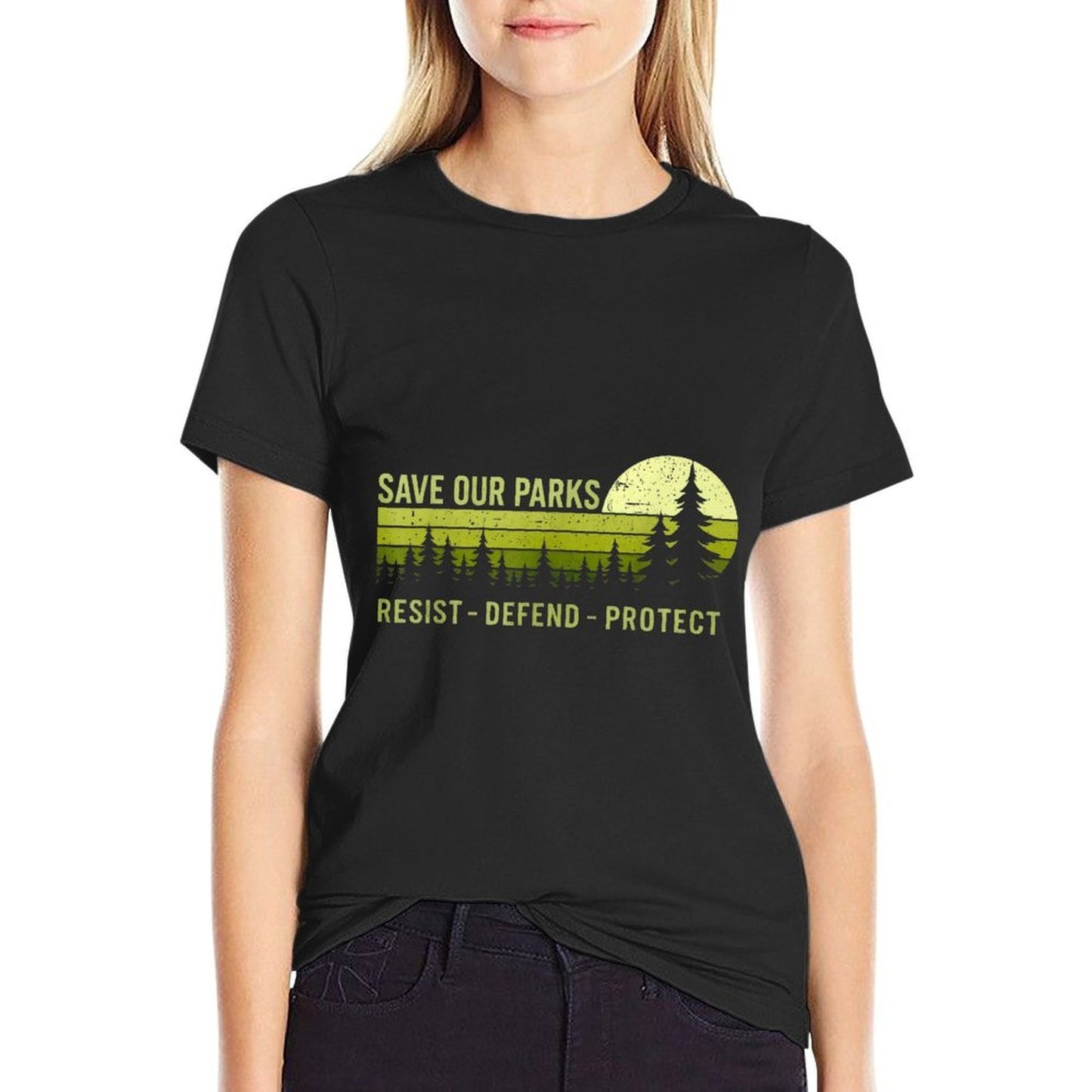 Vintage Save Our Parks Resist National Park Protect ALT US Odor-resistant T-Shirt