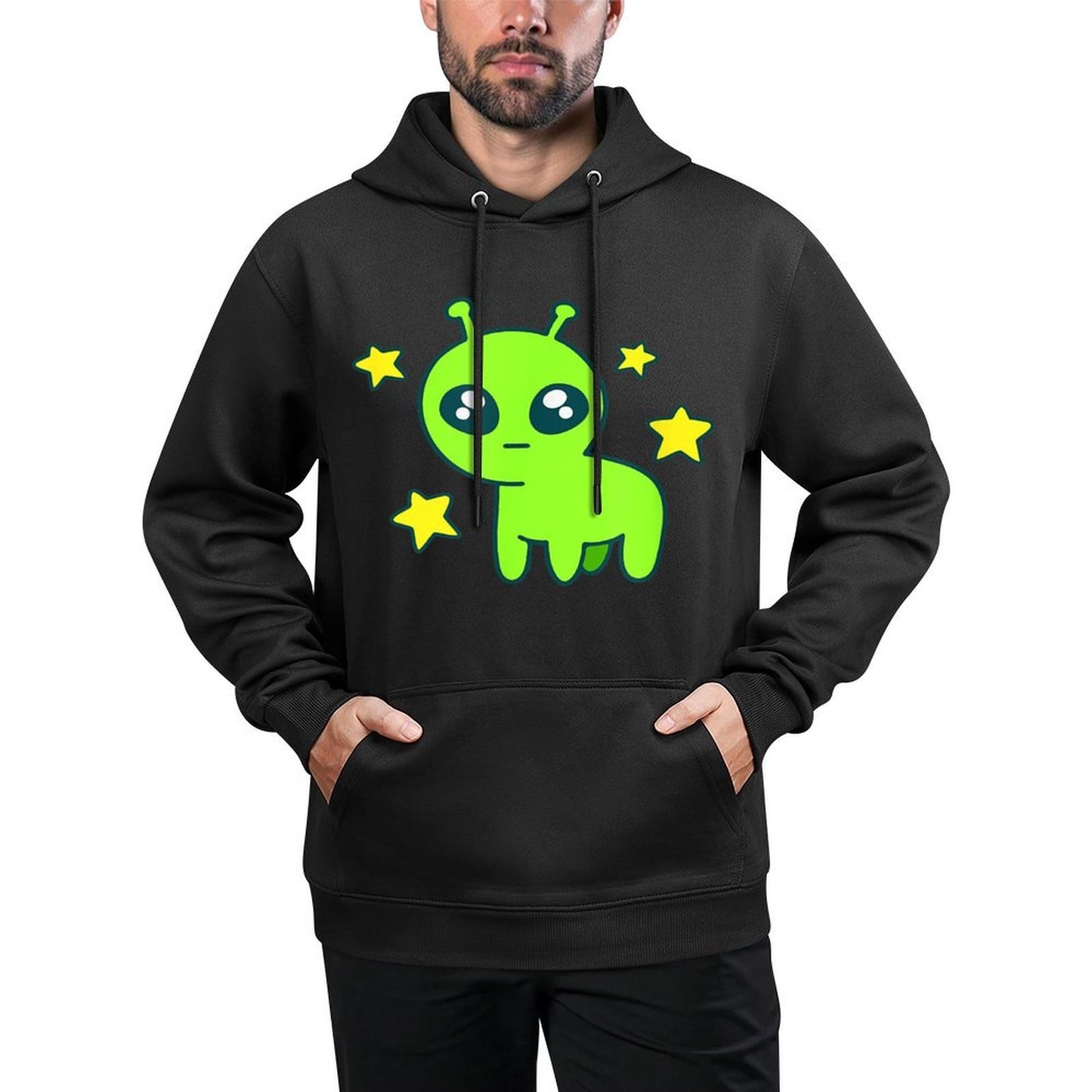 TBH Autism Creature Meme Alien Medium-Weight Fabric Hoodie