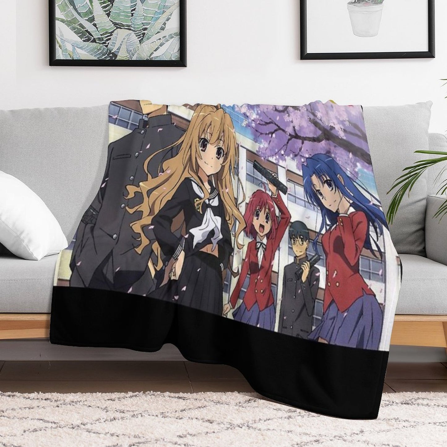 Toradora Eco-conscious Throw Blanket