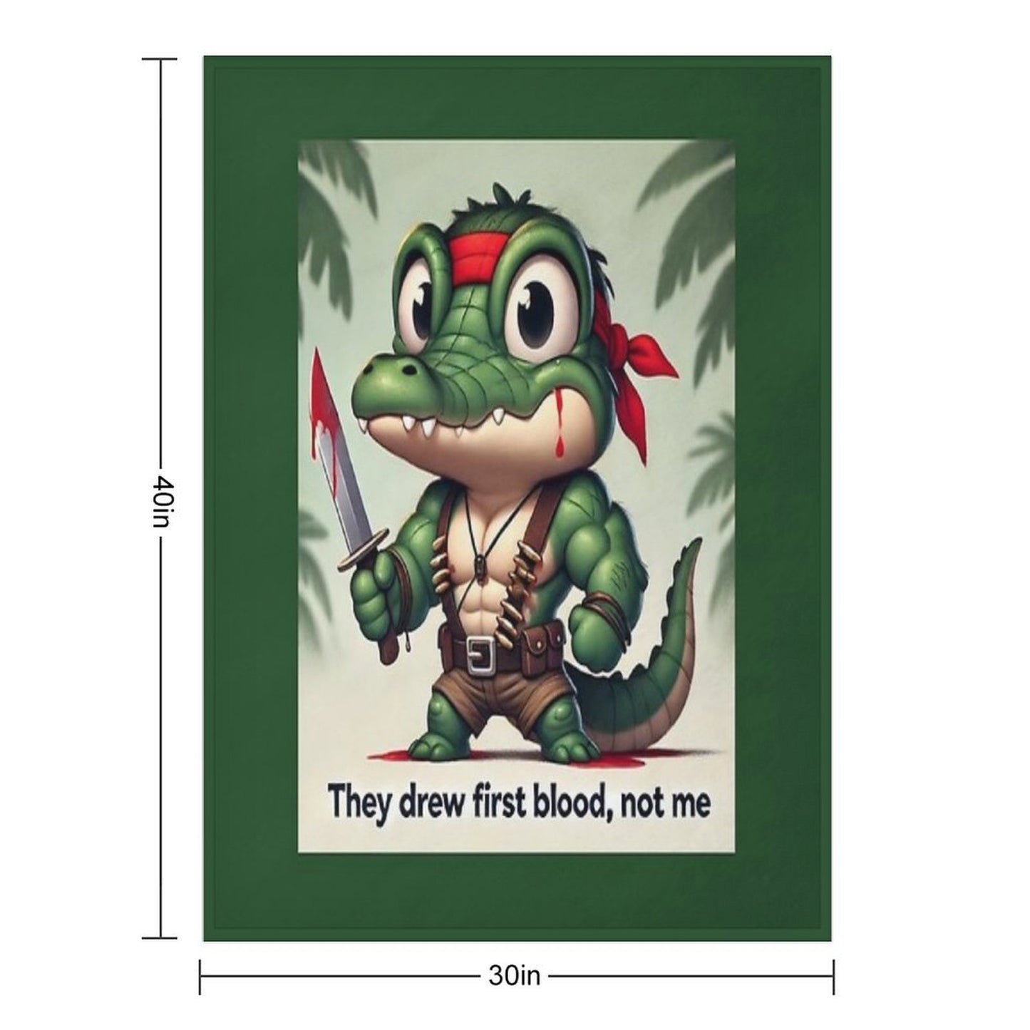 They Drew First Blood, Not Me Gift-ready Throw Blanket
