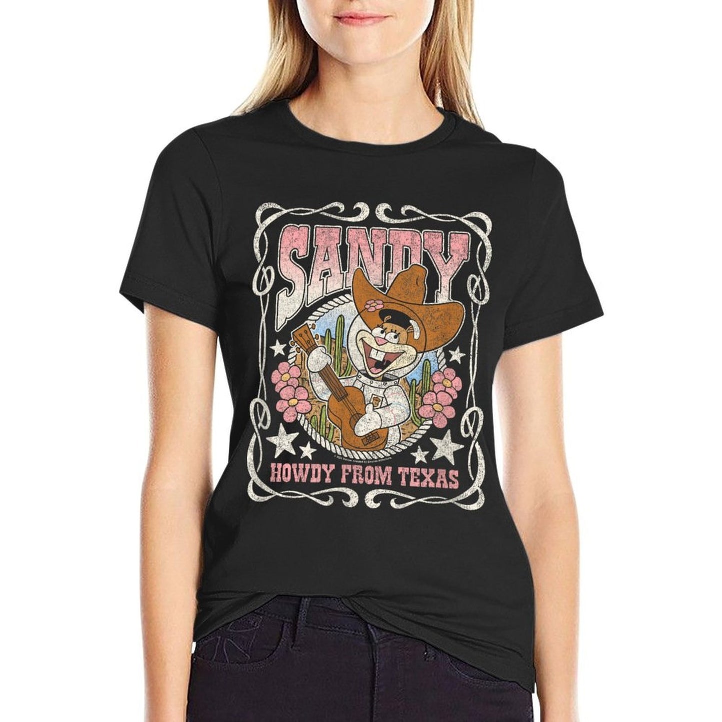 SpongeBob SquarePants - Sandy Cheeks Howdy From Texas Breathable T-Shirt
