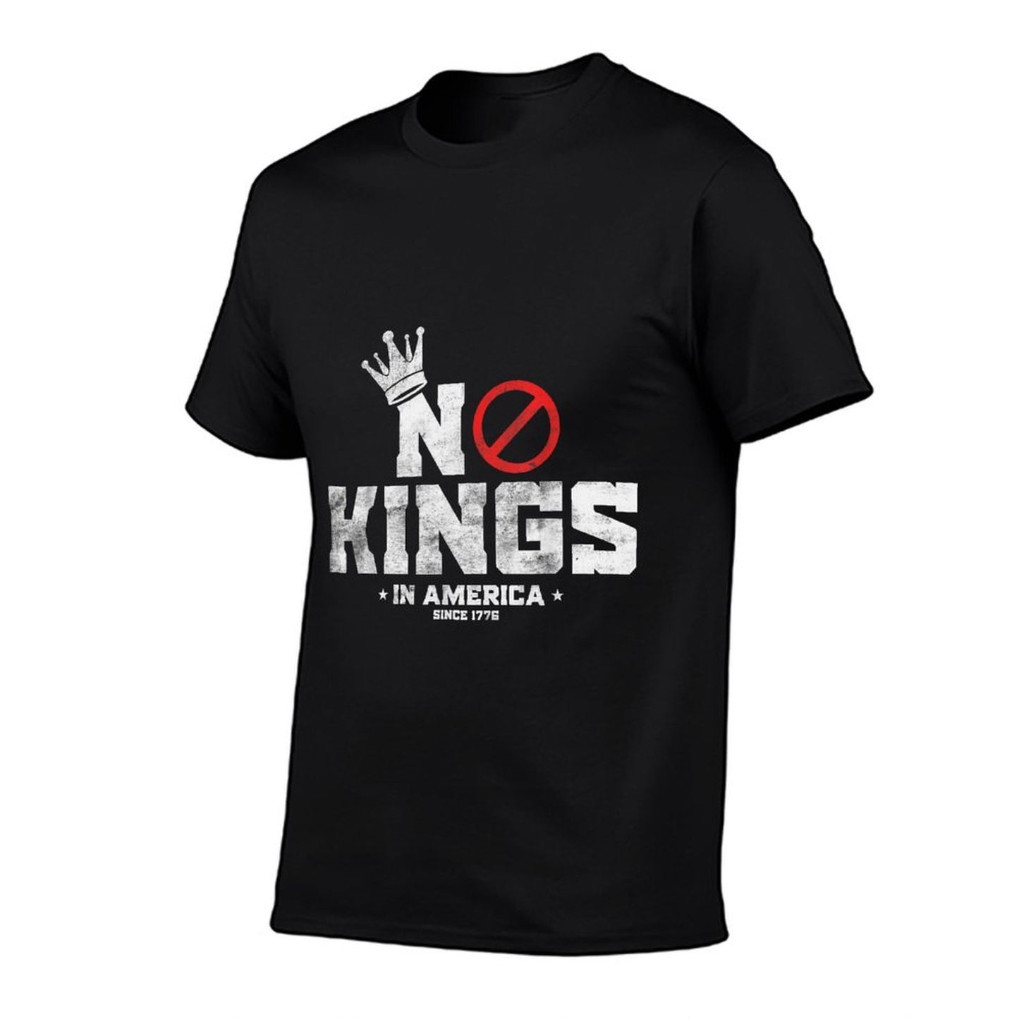 Vintage Patriotic No Kings In America Since 1776 Men Women Eco-friendly Material T-Shirt