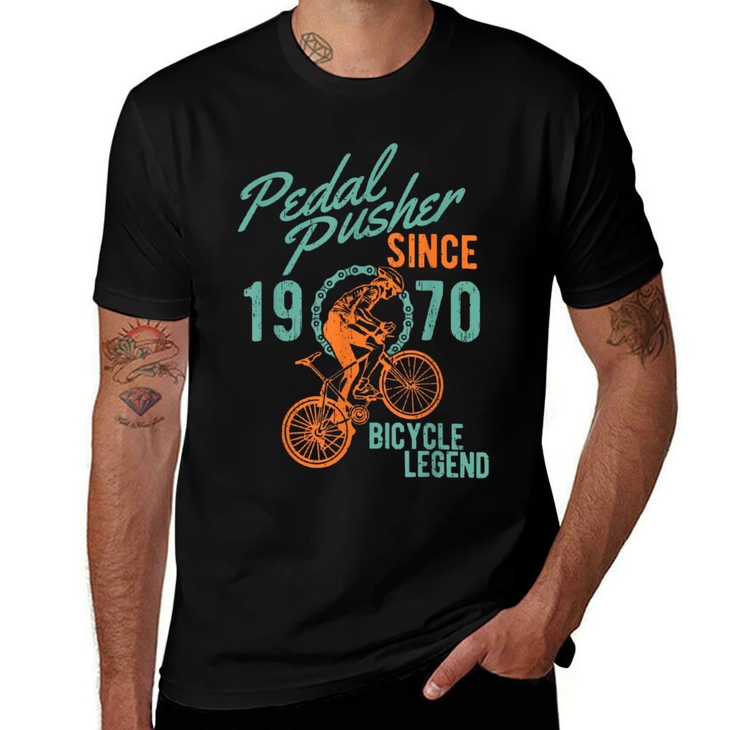 1970 50th Birthday Gift Mountain Bike Biking Bicycle Cyclist Classic T-Shirt