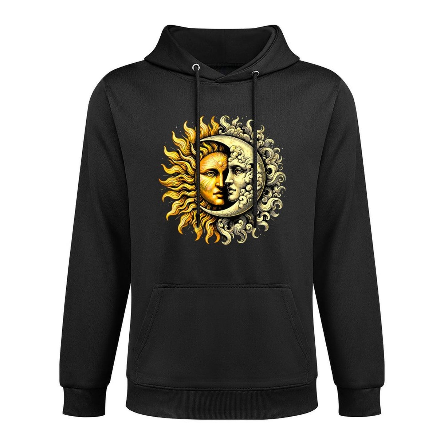 Sun And Moon Yin Yang Shape Retention Hoodie