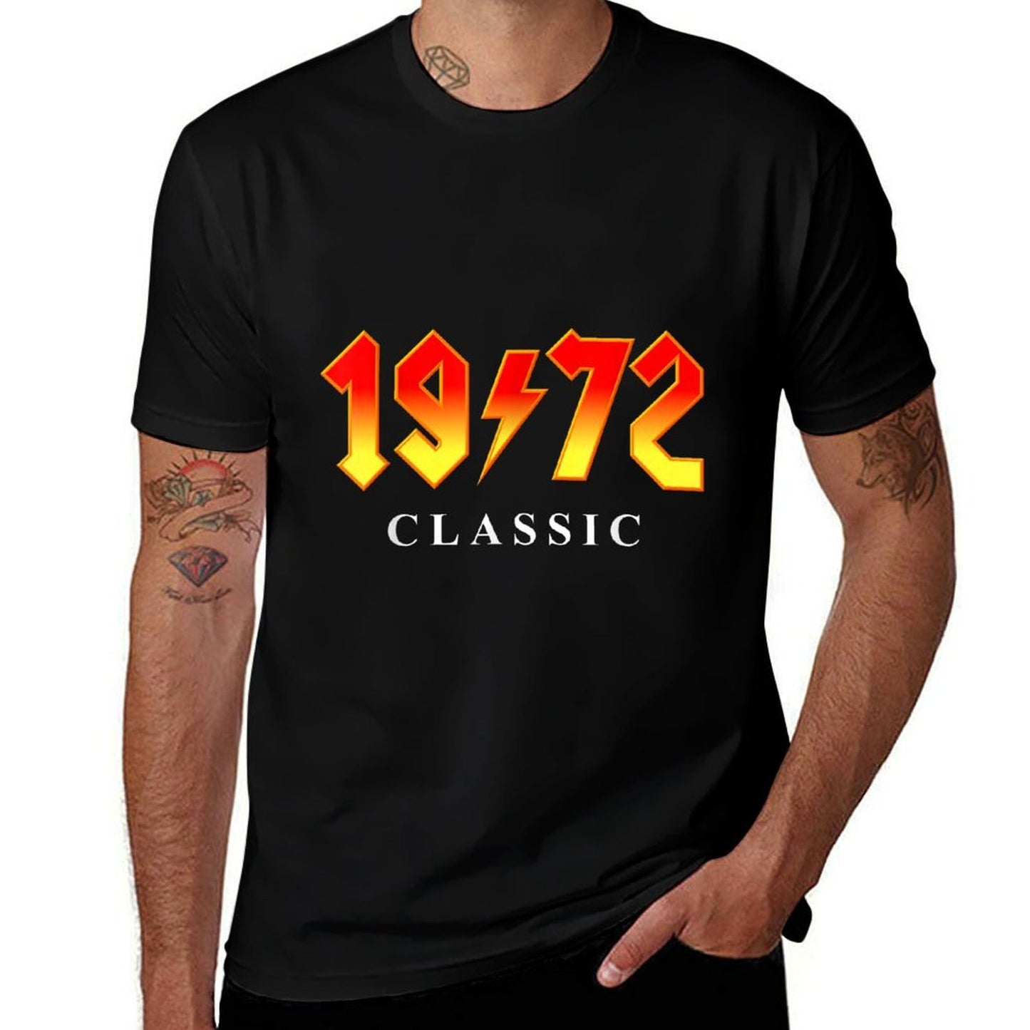 1972 Classic Rock 50th Birthday Wrinkle-resistant T-Shirt