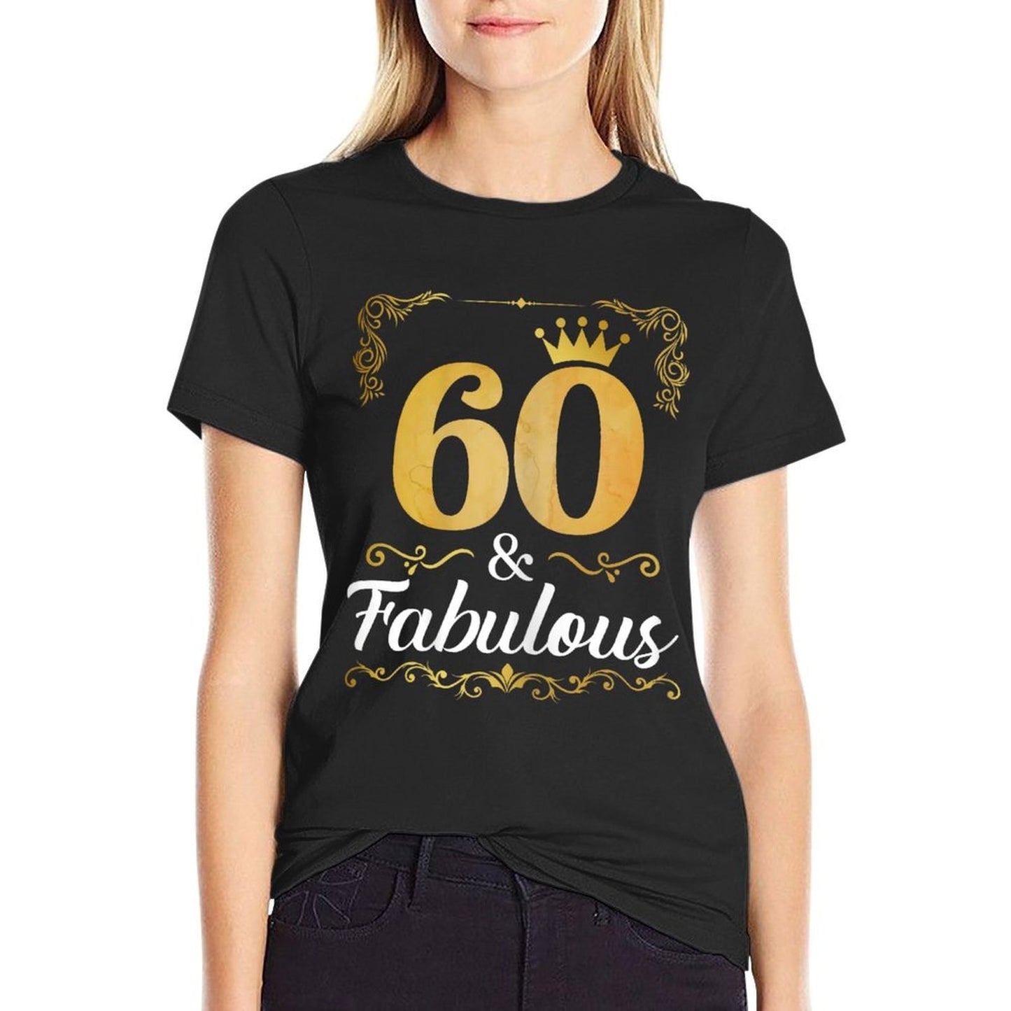 Vintage 60th Birthday 60 And Fabulous 60 Year Old Gifts  Lightweight T-Shirt