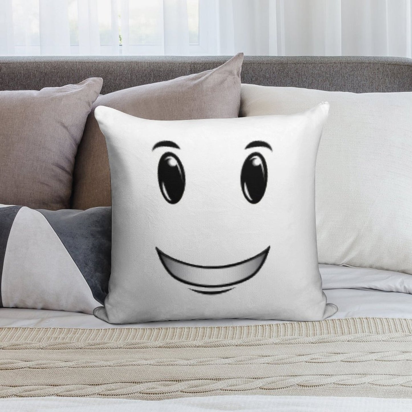 Winning Smile Soft Easy Maintenance Throw Pillow