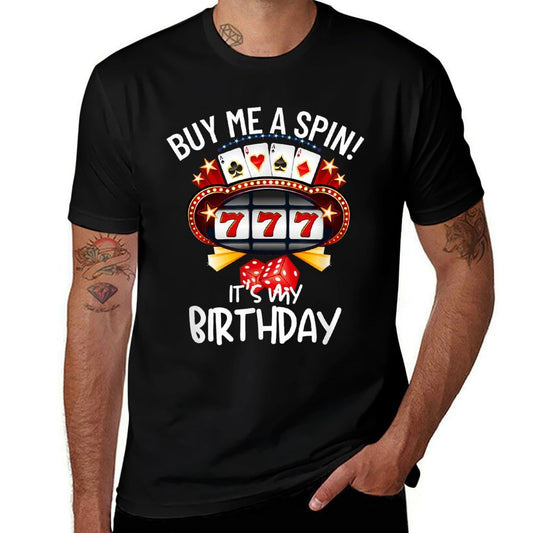 Slot Machine 777 Lucky Birthday Gambling Casino  Soft T-Shirt