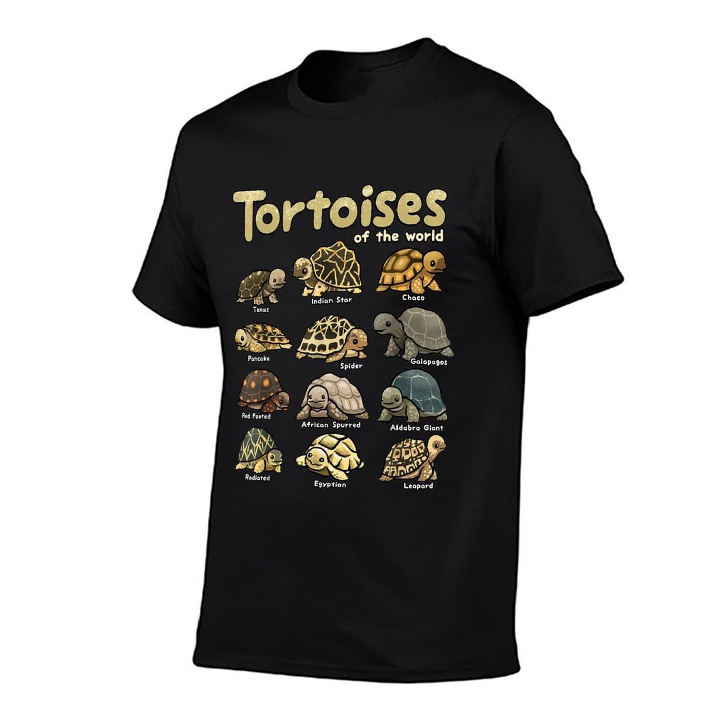Tortoise Animals of The World Cute Reptile Turtle Lover  Soft T-Shirt