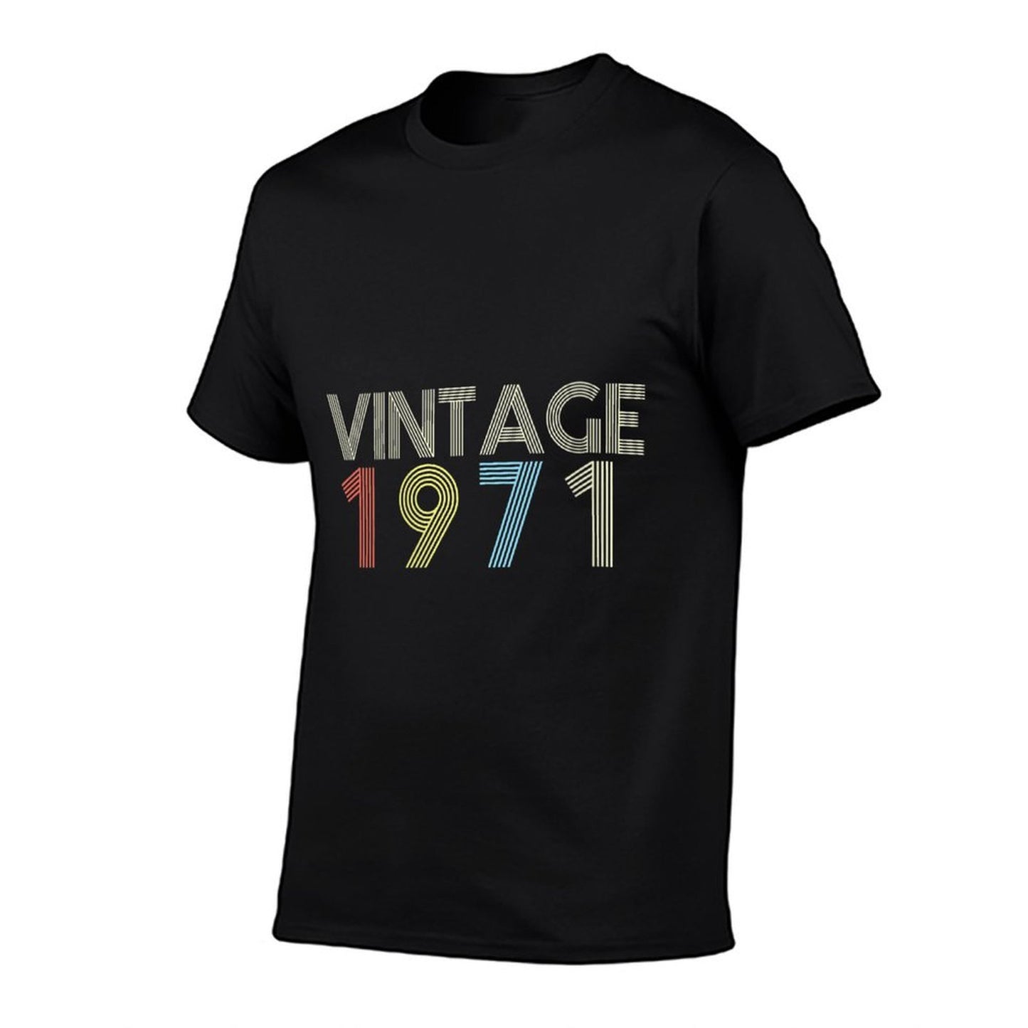 Womens Vintage 1971 50th Bday Retro Vintage 1971 Birthday High-quality Stitching T-Shirt