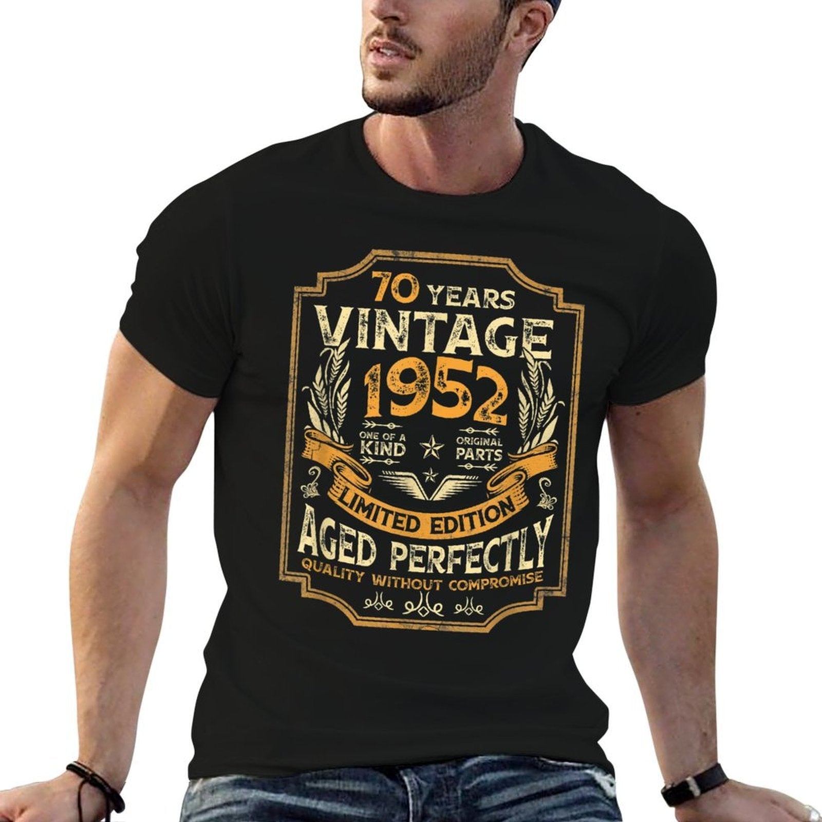 70 Year Old Vintage 1952 70th Birthday  Vintage-inspired T-Shirt