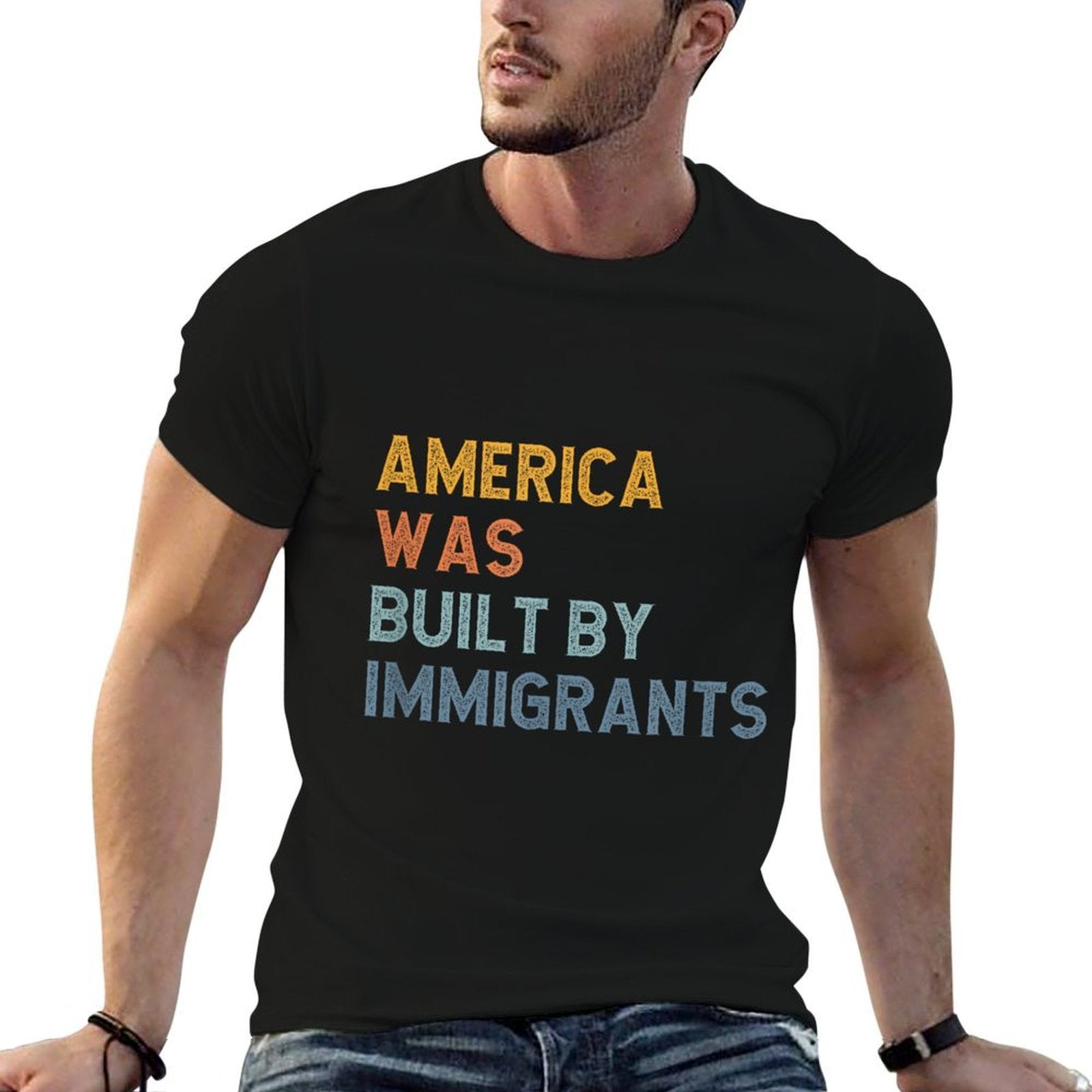 America Was Built By Immigrants, Support Refugee Rights  Classic T-Shirt
