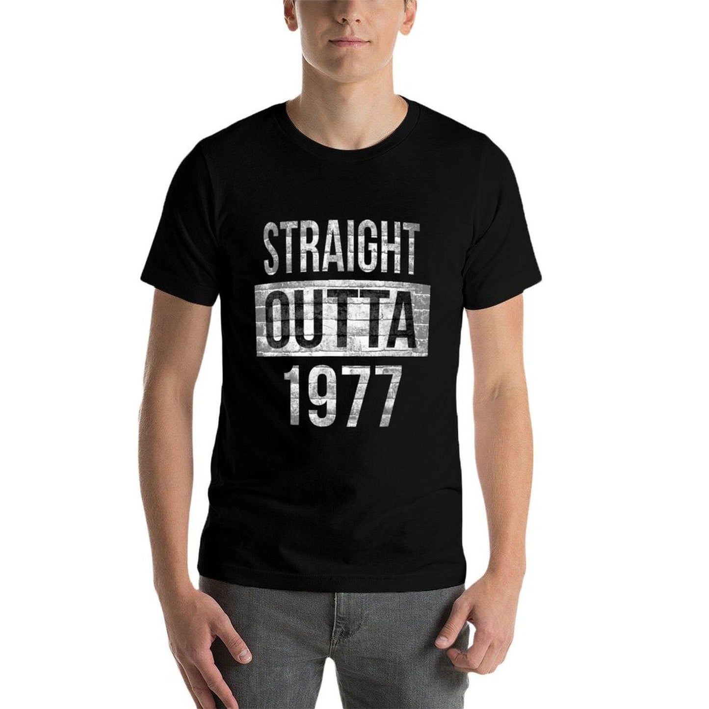 Straight Outta 1977 - Funny 40th Birthday Gift Vintage-inspired T-Shirt