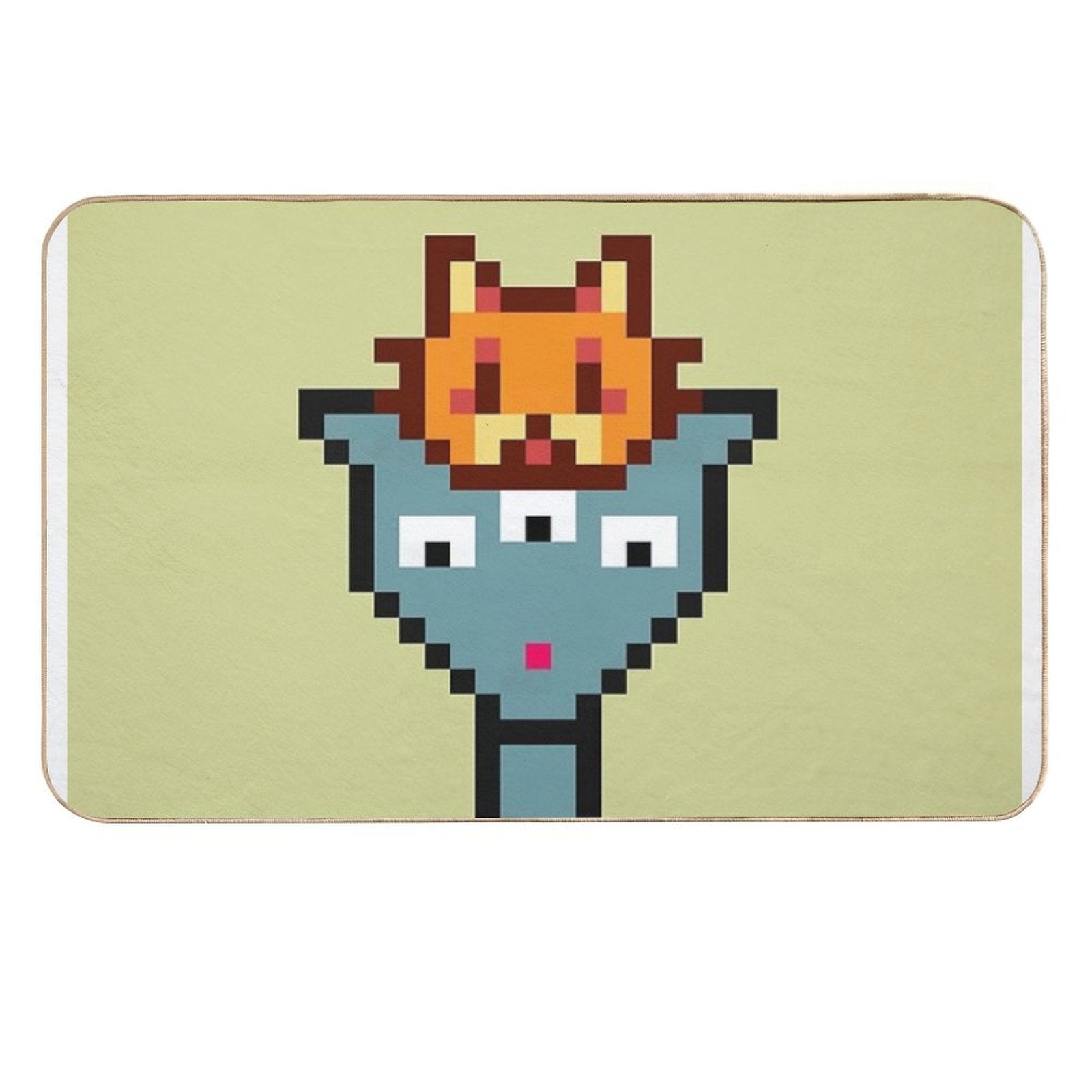 8bit Alien 00026  Toxin-Free Bath Mat