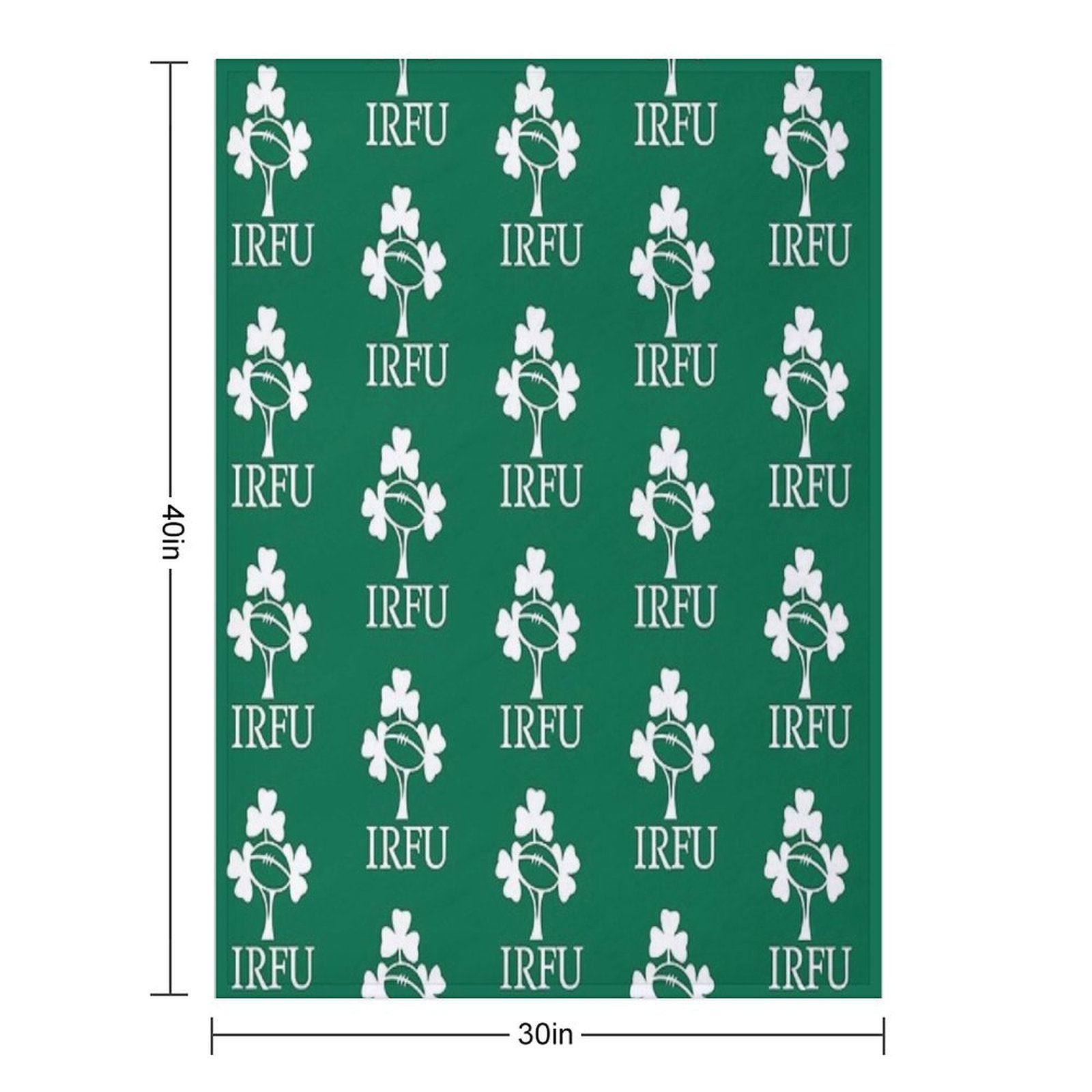 IRELAND RUGBY UNION-IRFU Lightweight Throw Blanket