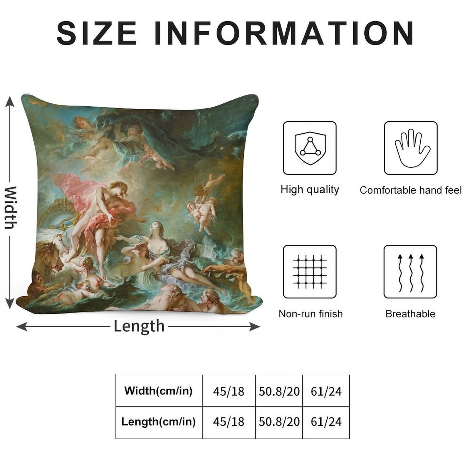 François Boucher The Setting of The Sun Soft Home Decor Throw Pillow