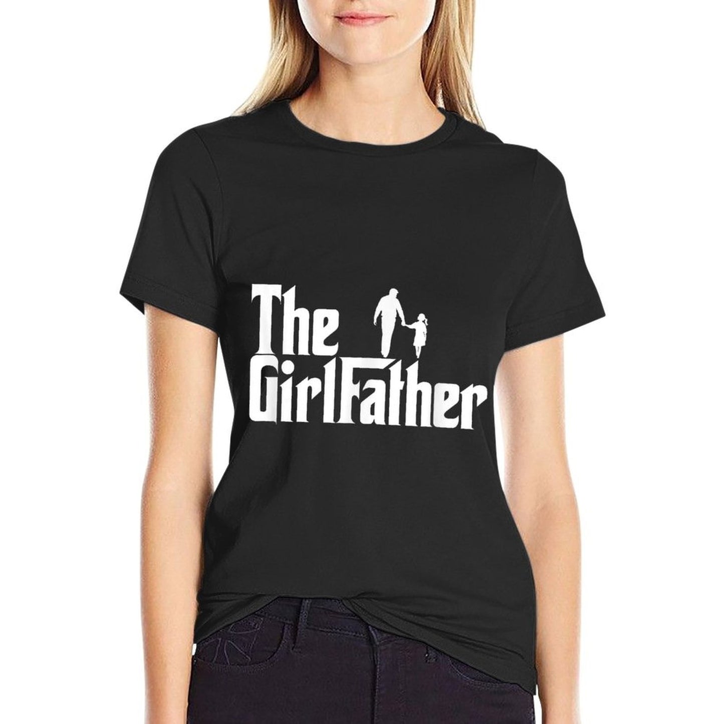 Threadrock The Girl Father Funny Dad of Girls Daddy Daughter  Moisture-wicking T-Shirt