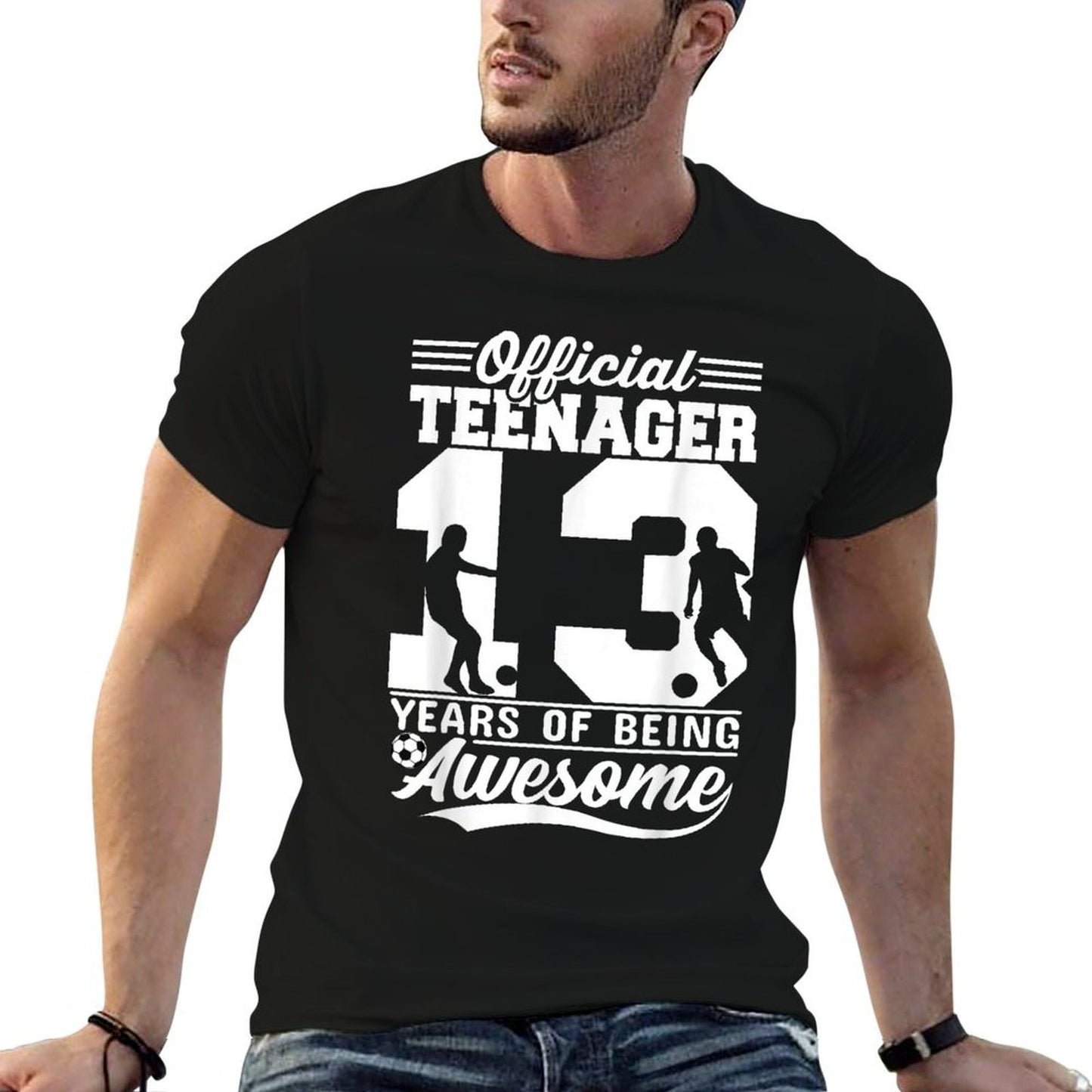 13 Years Officialnager Soccer 13th Birthday Boy Girl Eco-friendly Material T-Shirt