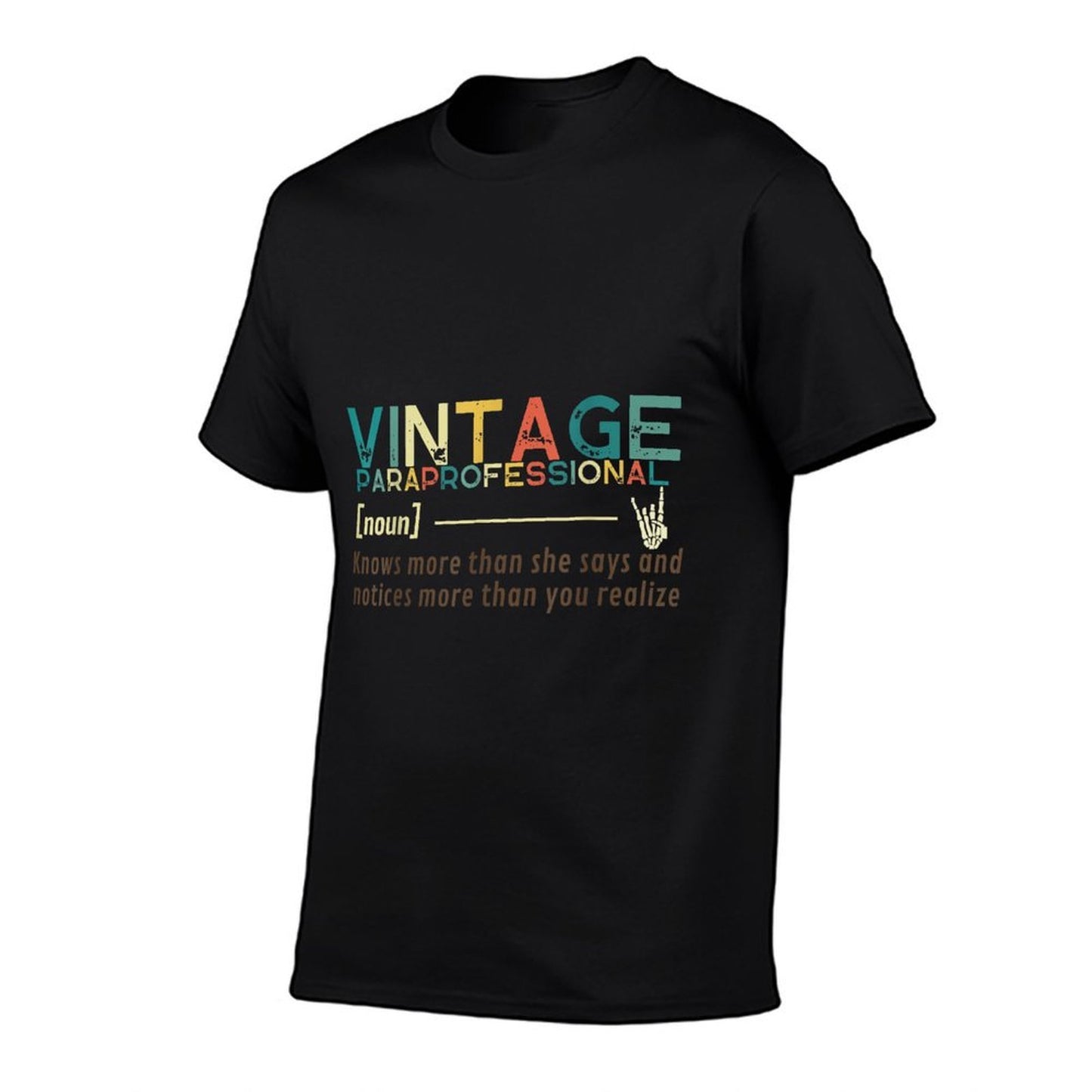 Vintage Paraprofessional (noun) Funny Quote Design Quick-drying T-Shirt