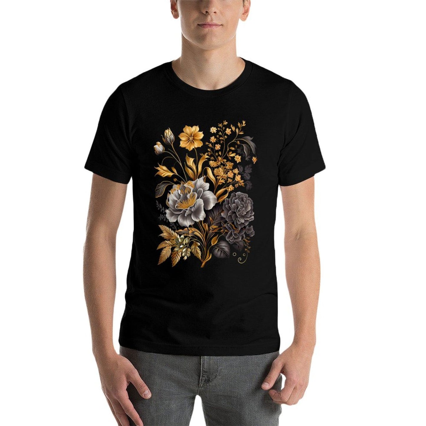 Vintage Inspired Flower Botanical Chart Naturalist Quick-drying T-Shirt