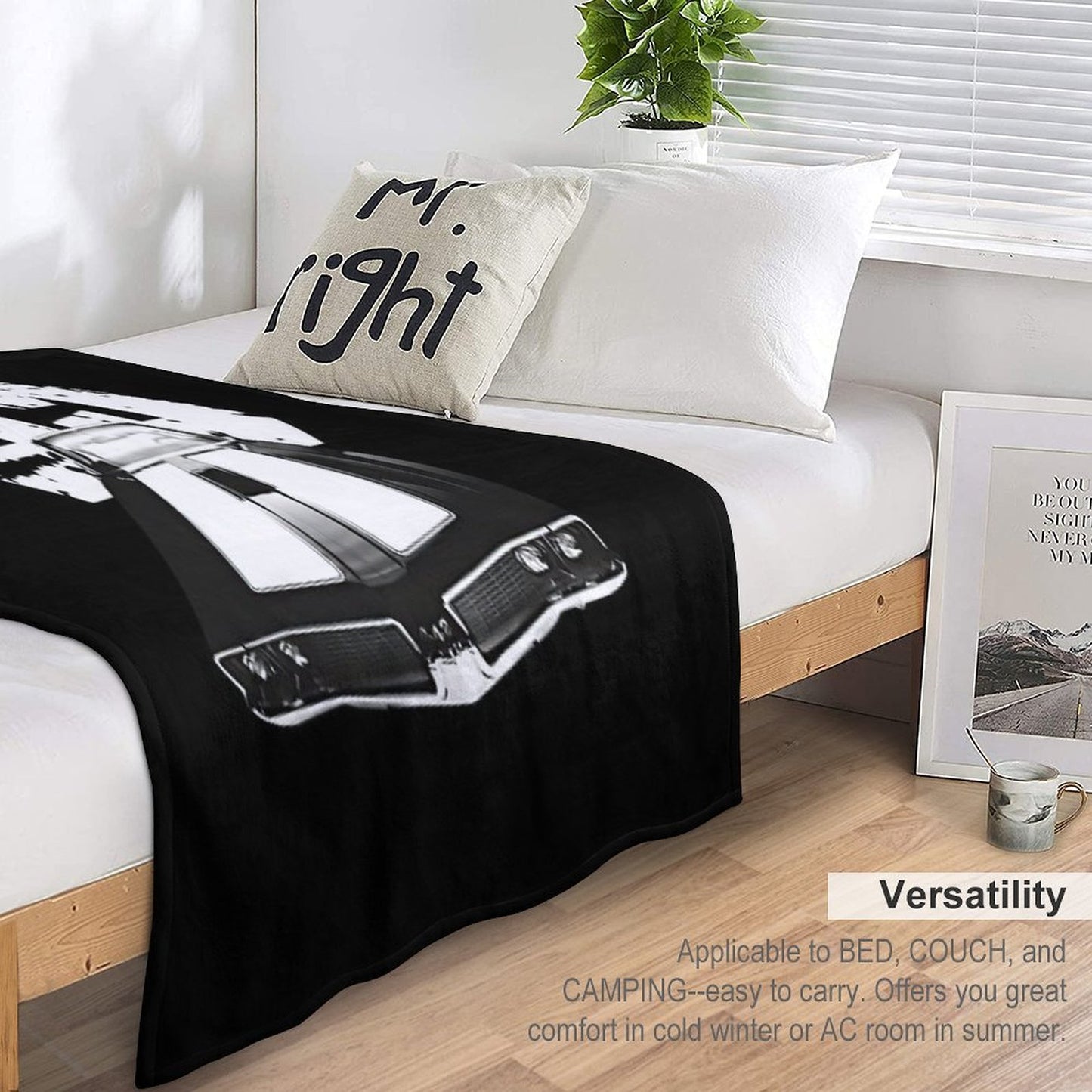 1969 Oldsmobile 442 Front Grill And Hood View with Year Shrink-resistant Throw Blanket