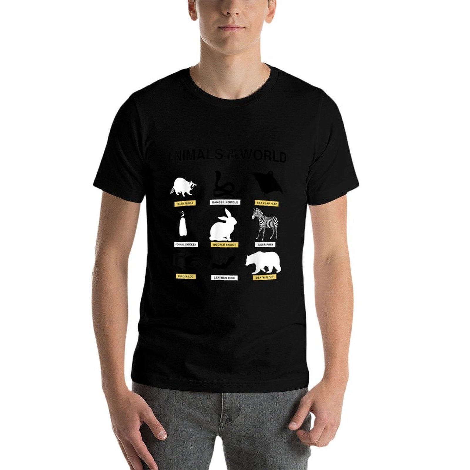 Animals Of The World Funny Rare Animals Memes  Slim-fit Cut T-Shirt