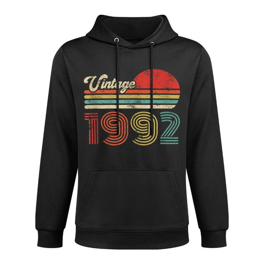 33 Year Old Birthday Vintage 1992 33rd Birthday Shrink-Resistant Hoodie