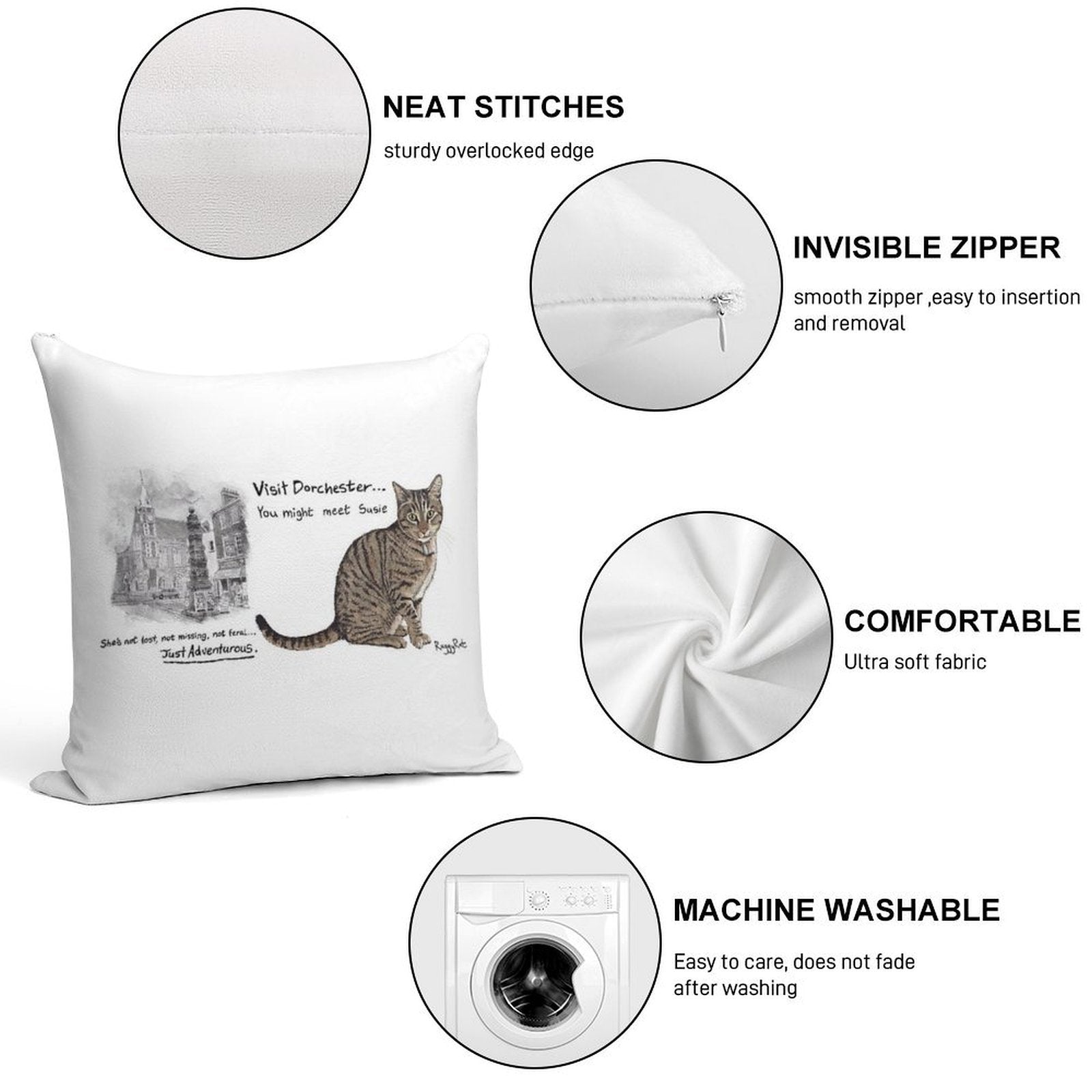 Dorchester Susie Soft Anti-Pilling Throw Pillow