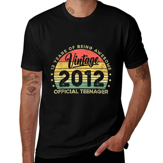 Vintage 2012 Officialnager 13th Birthday Gifts 13 Yr Old  Affordable Price T-Shirt