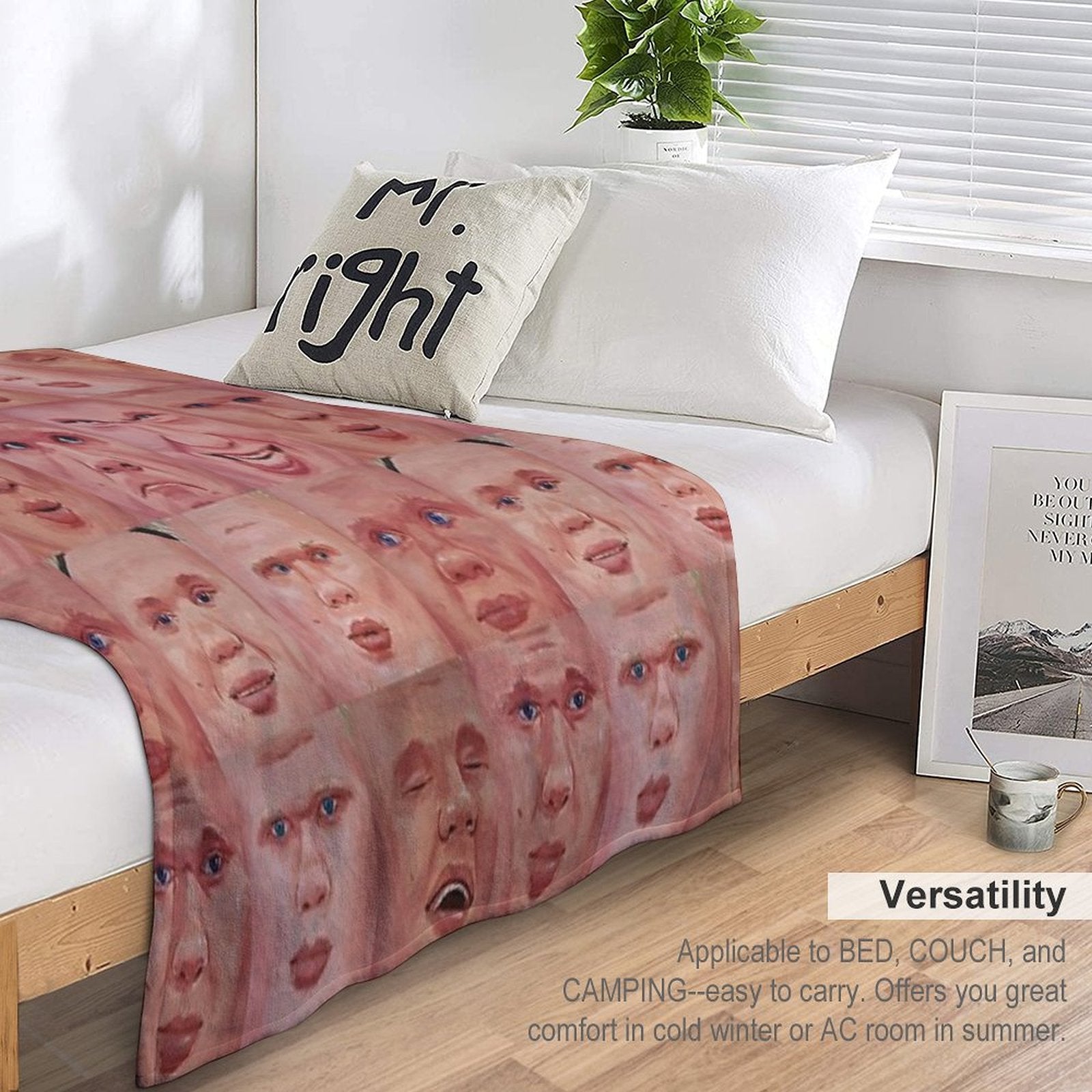 Erling Haaland Pattern Lightweight Throw Blanket