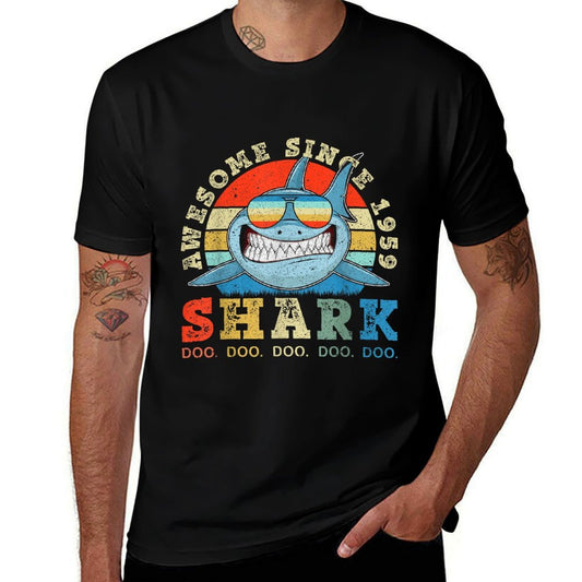 Shark Awesome 1959 60th Birthday Gifts 60 Years Old  Vintage-inspired T-Shirt