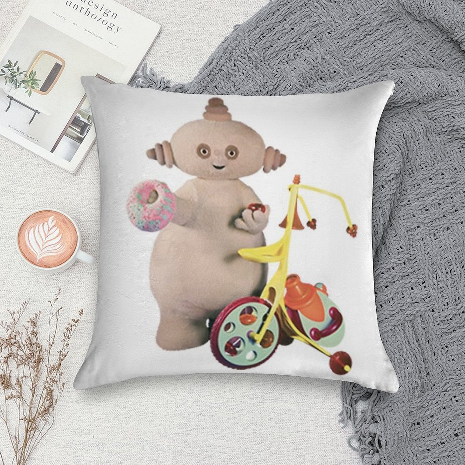 Makka Pakka Soft Fade-Resistant Throw Pillow