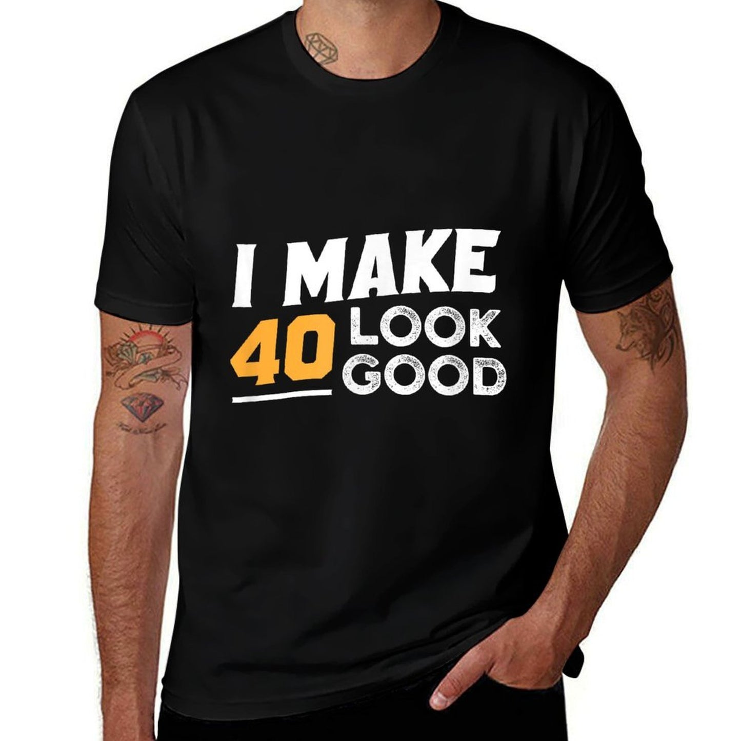 40 Year Old Birthday Gift 40th Birthday  Trendy Pattern T-Shirt