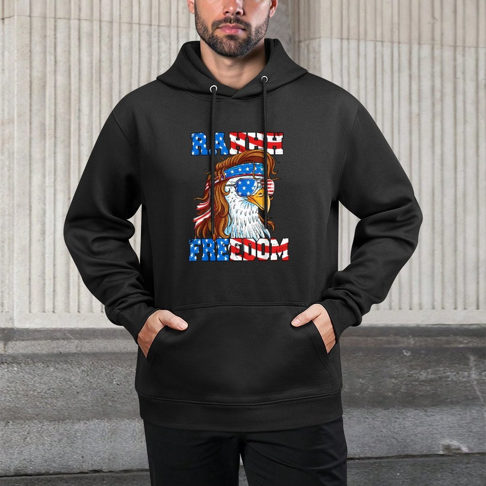 Rahhh Freedom Eagle 4th of July American Usa Meme Unisex Design Hoodie
