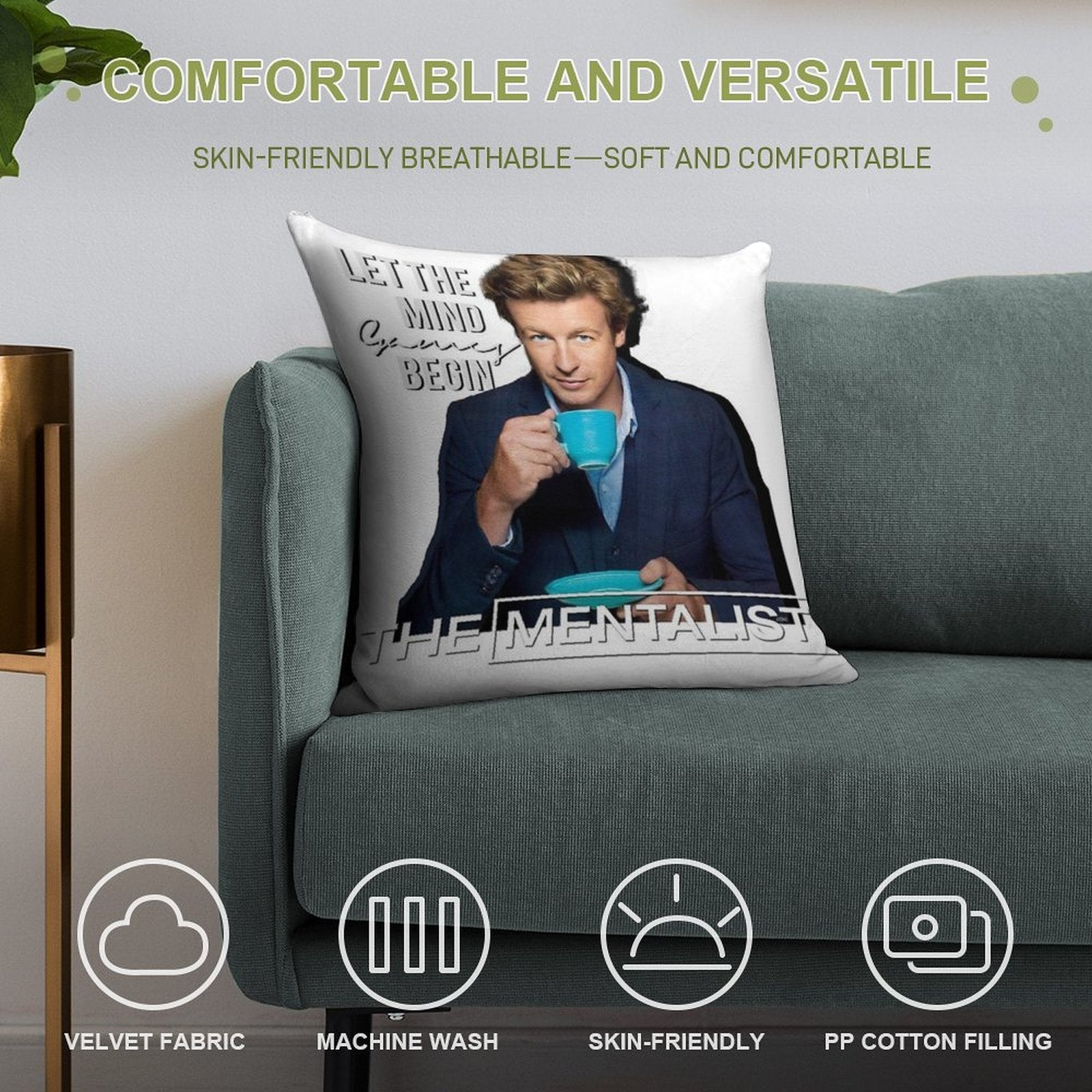 The Mentalist Soft Multiple Sizes Throw Pillow