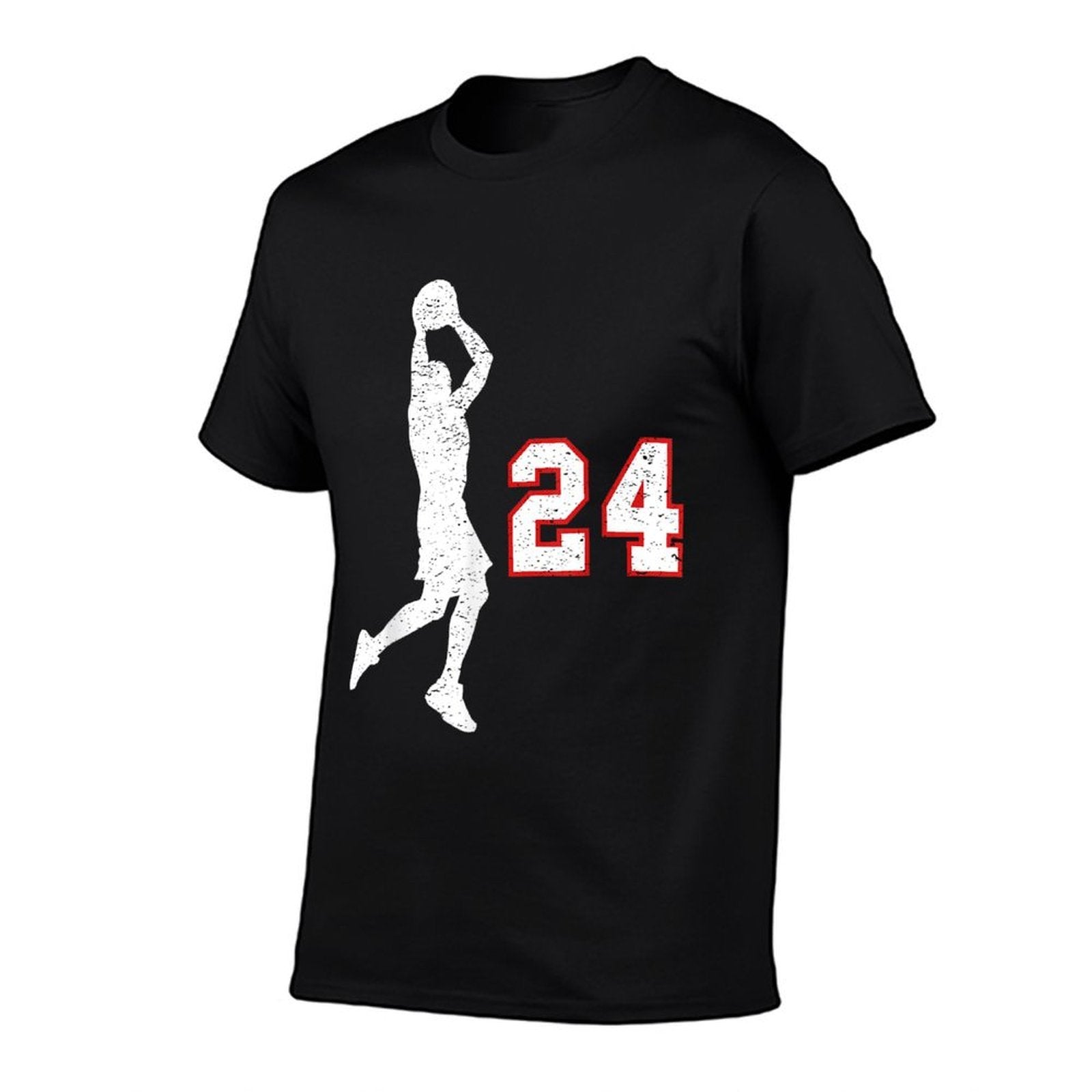 Basketball Player Number 24 for Basketball Fans  Slim-fit Cut T-Shirt