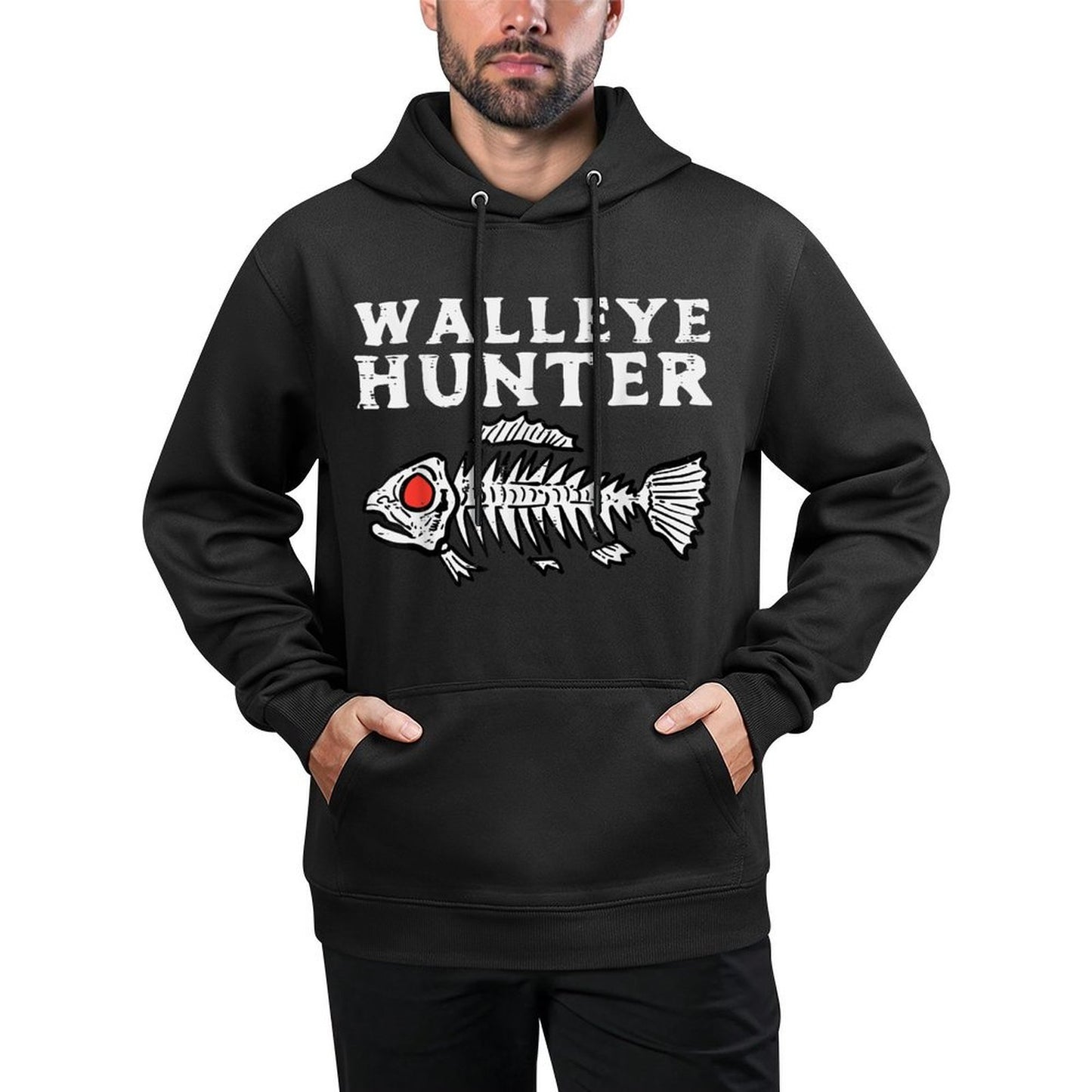 Walleye Hunter Fishing Fish Lover Fisherman Men Women Kids Shape Retention Hoodie